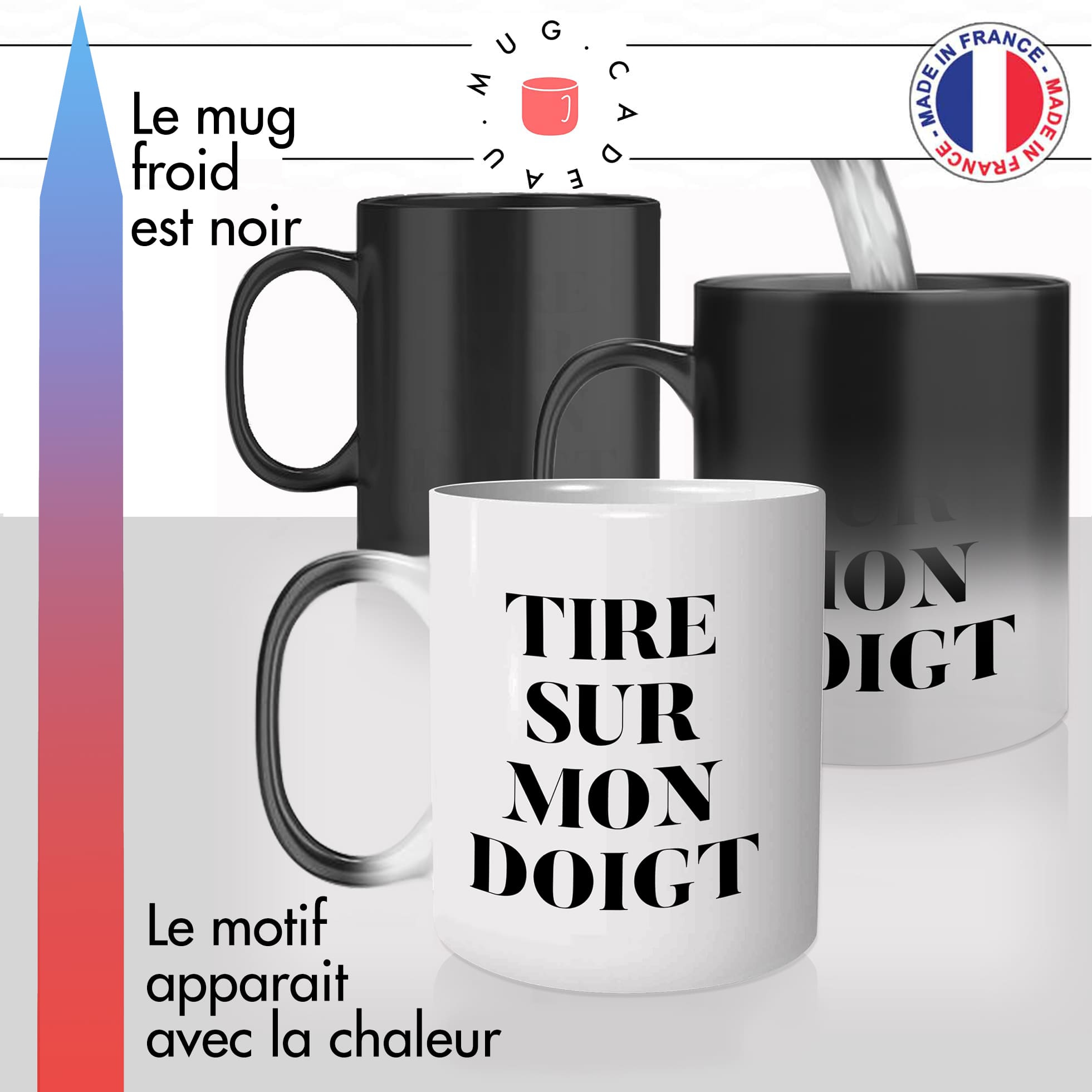 Mug Tire Sur Mon Doigt - Citations/Drôles - Mug-Cadeau
