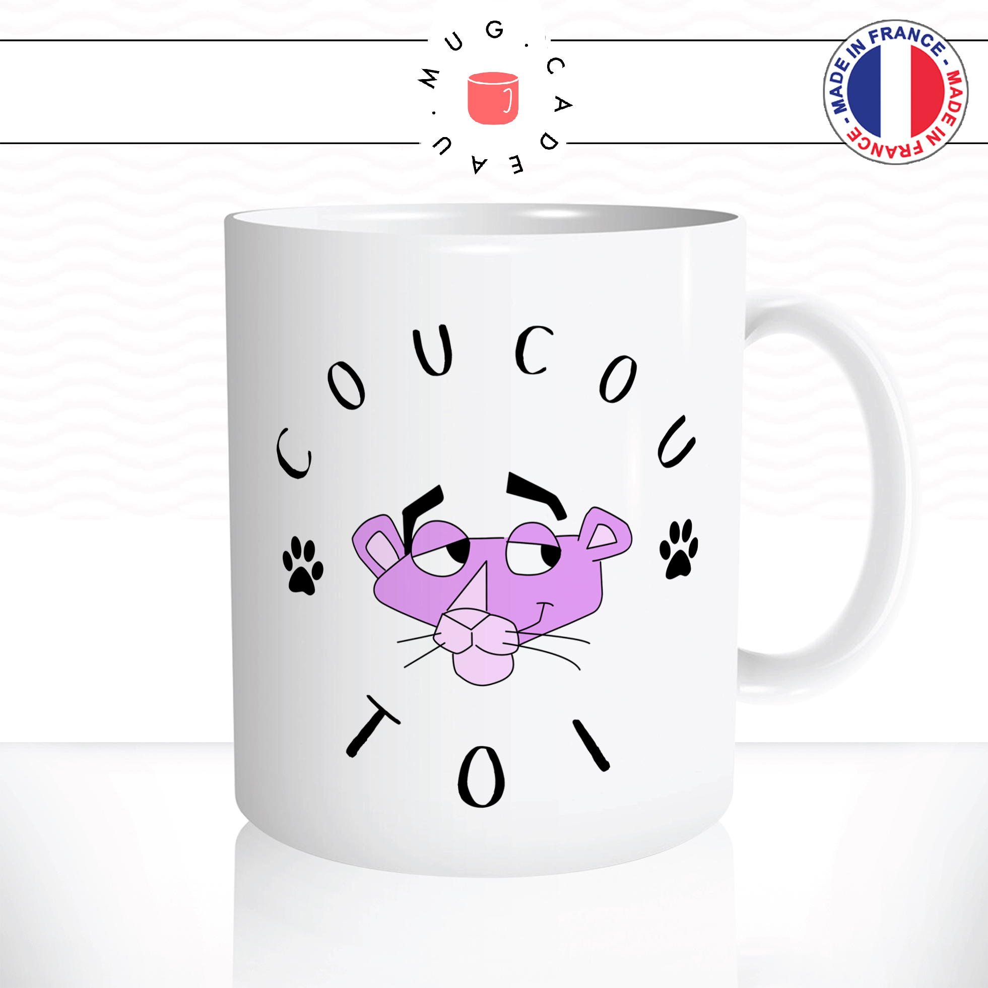 mug-tasse-ref39-dessin-anime-panthere-rose-couleurs-tete-simple-coucou-toi-pattes-animal-cafe-the-mugs-tasses-personnalise-anse-droite
