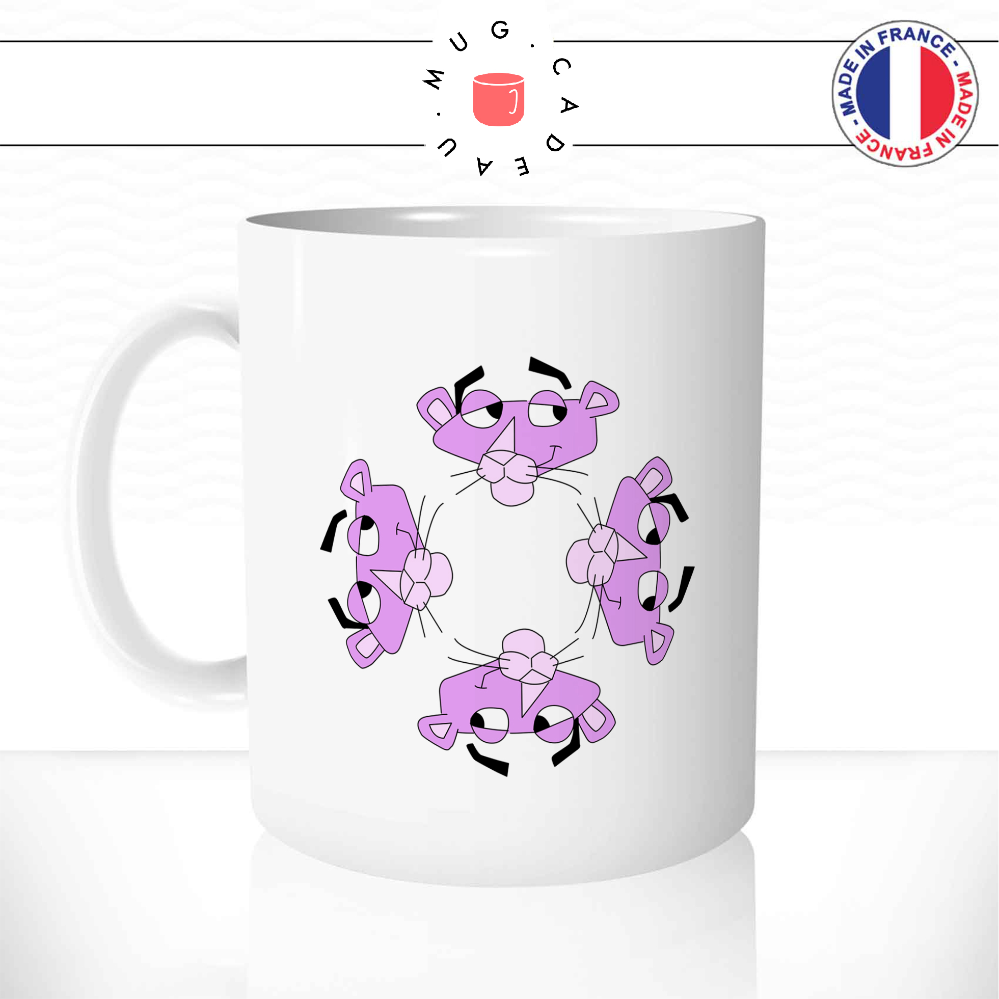 mug-tasse-ref40-dessin-anime-panthere-rose-couleurs-tetes-4-rond-simple-animal-cafe-the-mugs-tasses-personnalise-anse-gauche