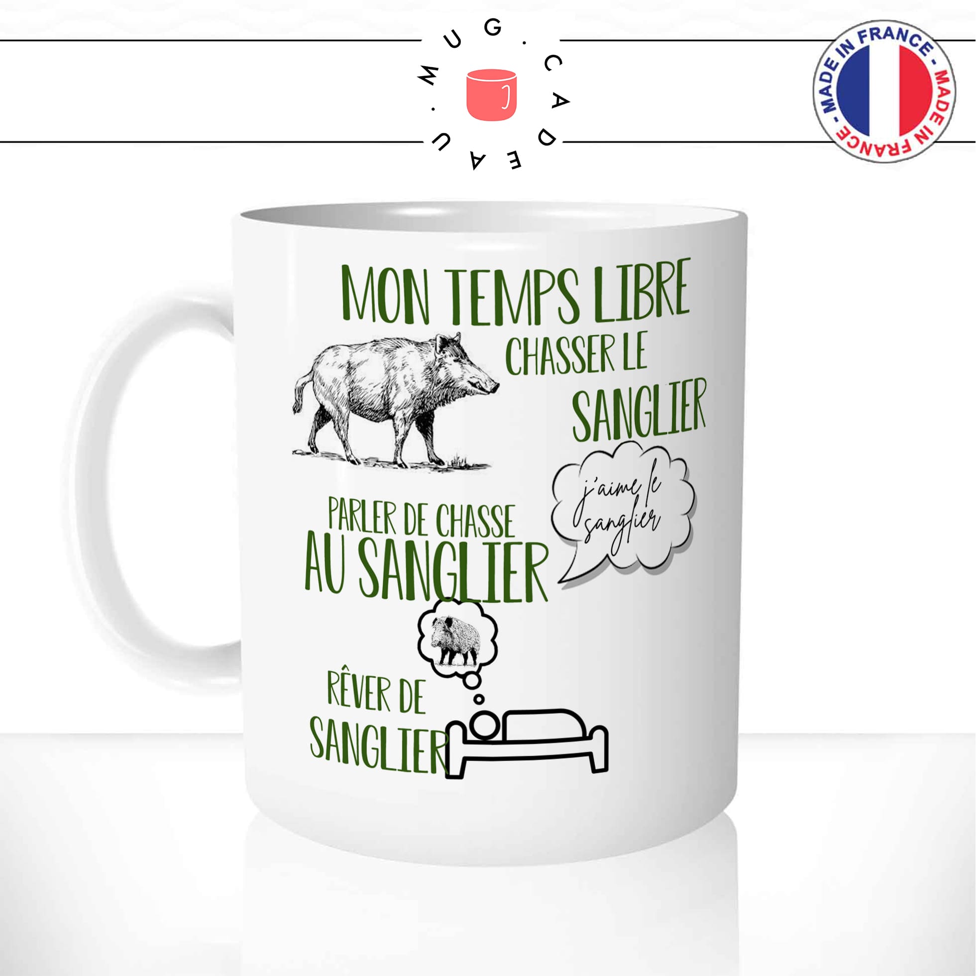 mug-tasse-blanche-chasse-au-sanglier-chasseur-gibier-battues-fusils-ouverture-de-la-chasse-plomb-idée-cadeau-originale