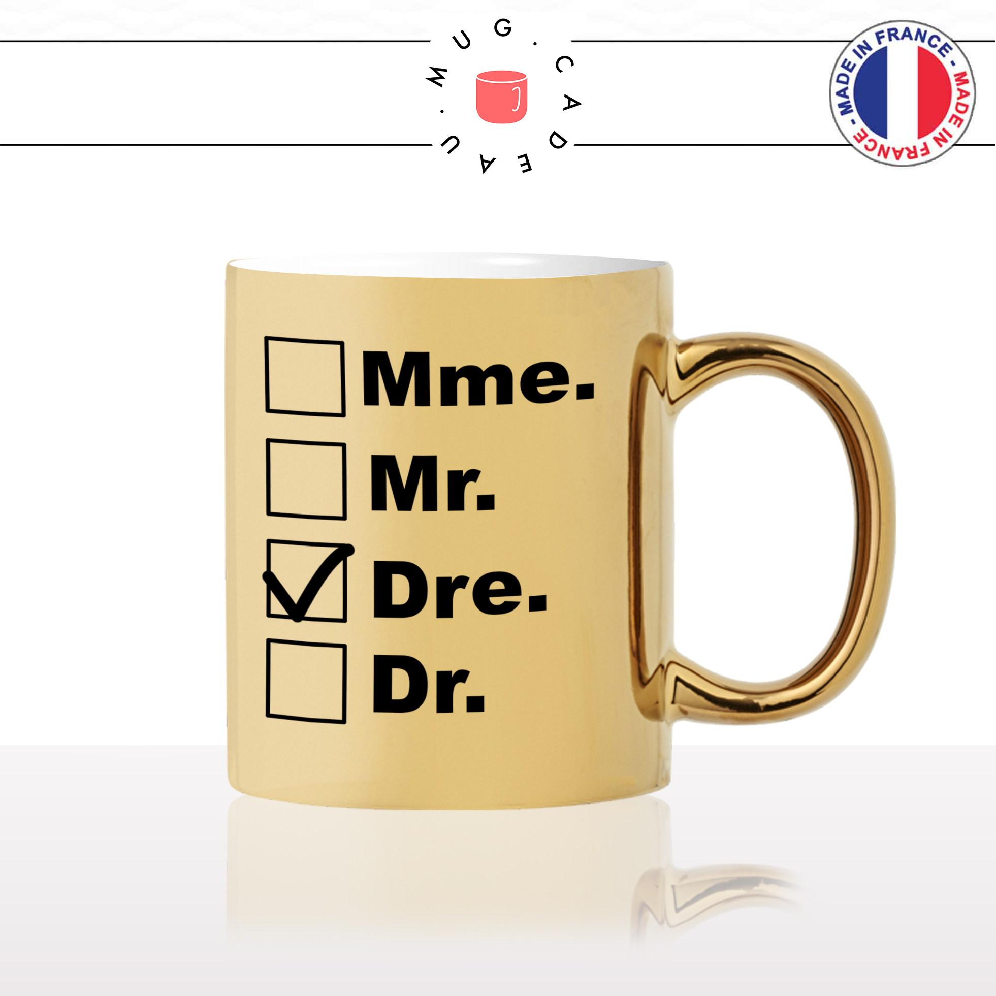 mug-tasse-or-dorée-gold-jaune-unique-doctoresse-docteure-femme-humour-fun-cool-idée-cadeau-original-personnalisé-métier-médecine-cabinet