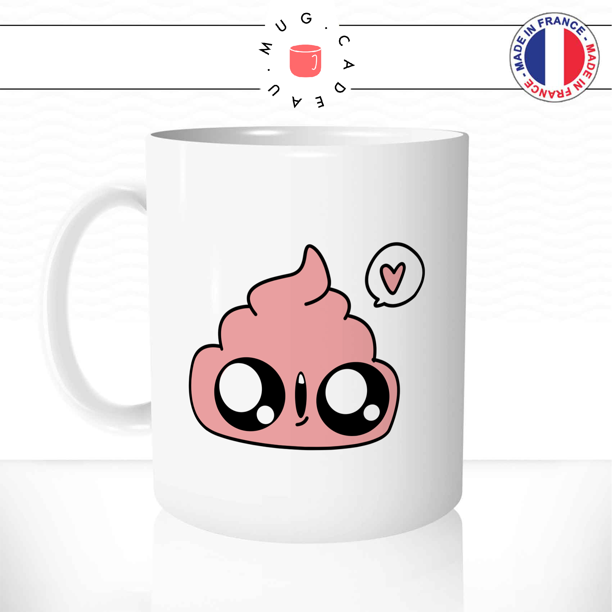 mug-tasse-ref13-drole-emoji-caca-crotte-rose-bulle-coeur-cafe-the-mugs-tasses-personnalise-anse-gauche