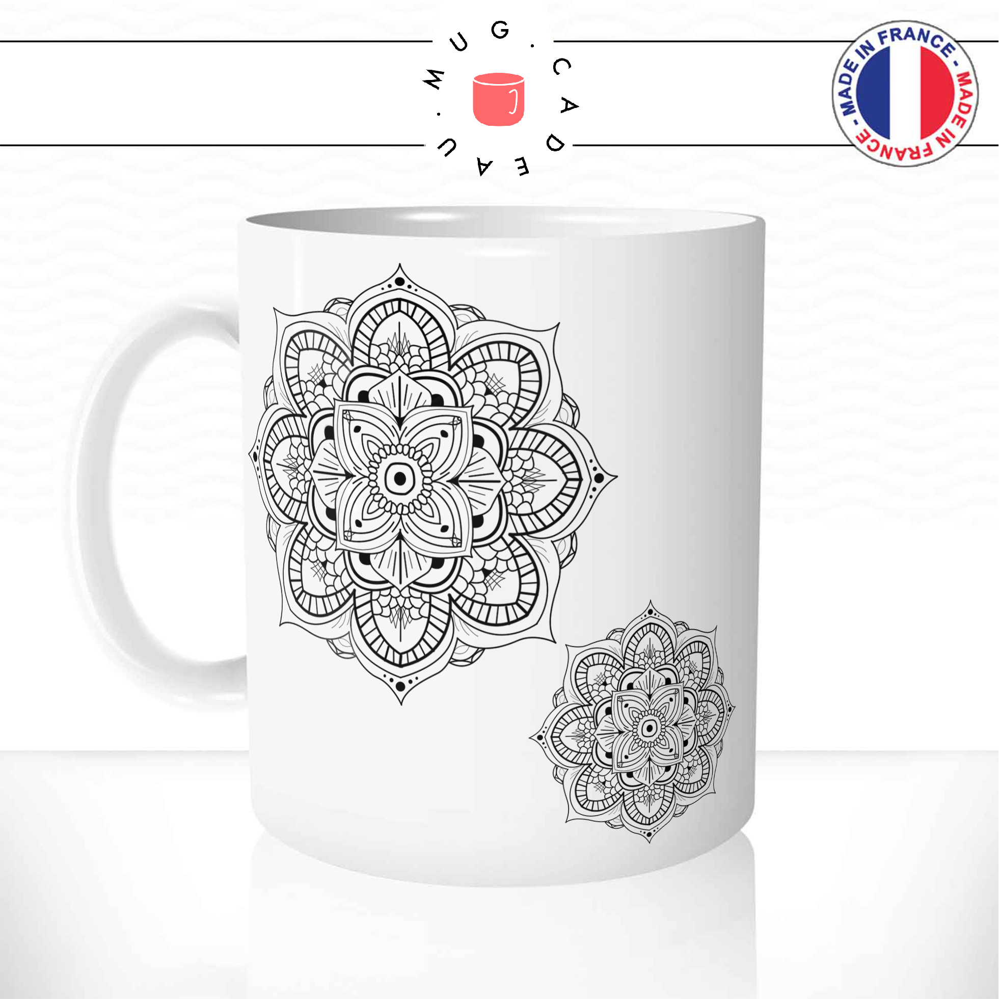 mug-tasse-ref13-fleurs-mandala-double-grande-petite-noir-blanc-cafe-the-mugs-tasses-personnalise-anse-gauche