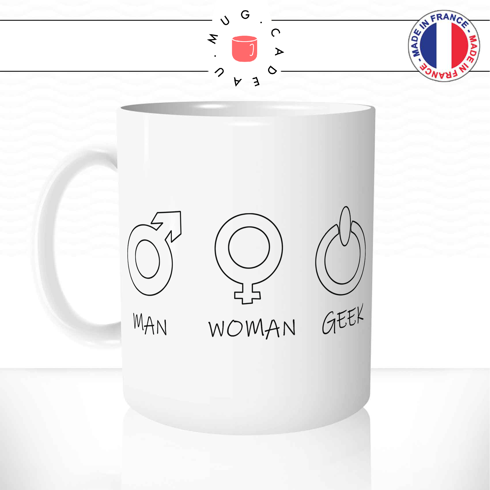 Mug Man Woman Geek
