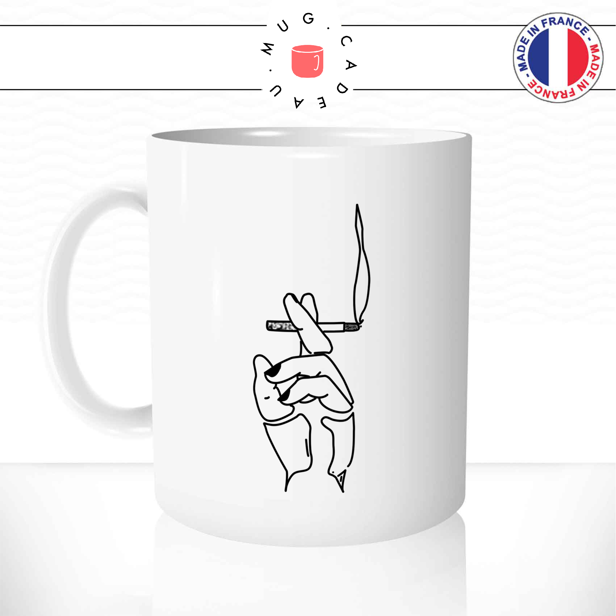mug-tasse-ref16-main-dessin-lignes-noir-cigarette-clope-fumee-cafe-the-mugs-tasses-personnalise-anse-gauche