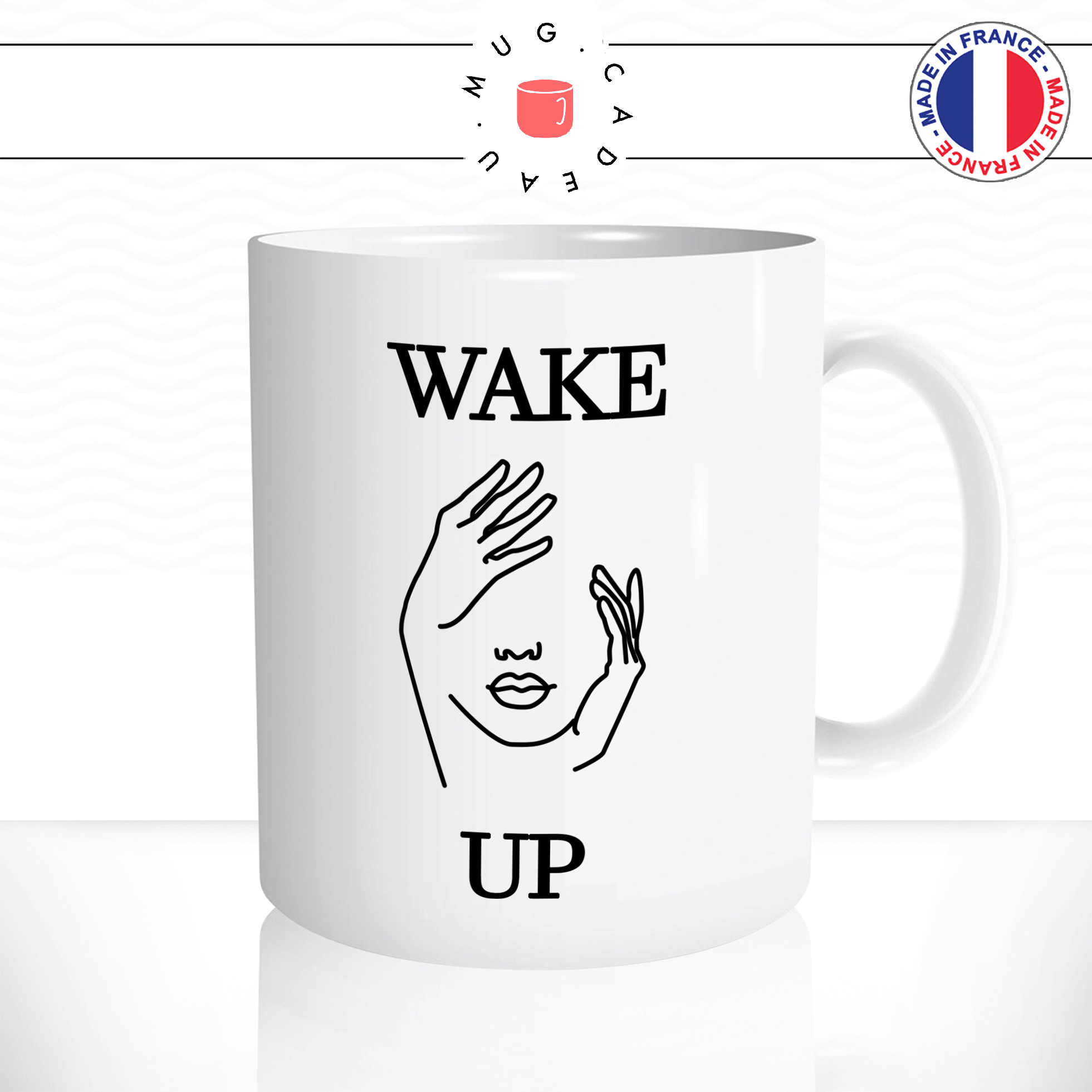 mug-tasse-ref38-mains-visage-dessin-noir-tete-wake-up-cafe-the-mugs-tasses-personnalise-anse-droite