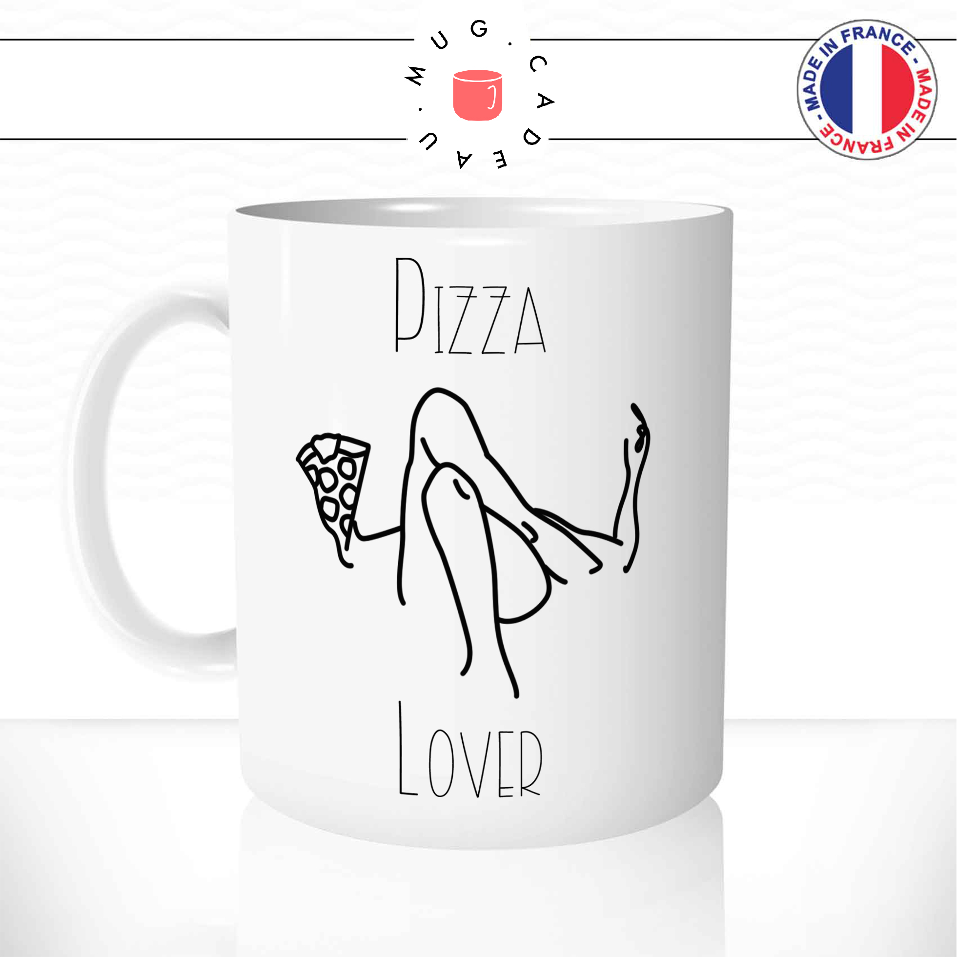 mug-tasse-ref33-food-pizza-lover-femme-allongée-dessin-contours-cafe-the-mugs-tasses-personnalise-anse-gauche