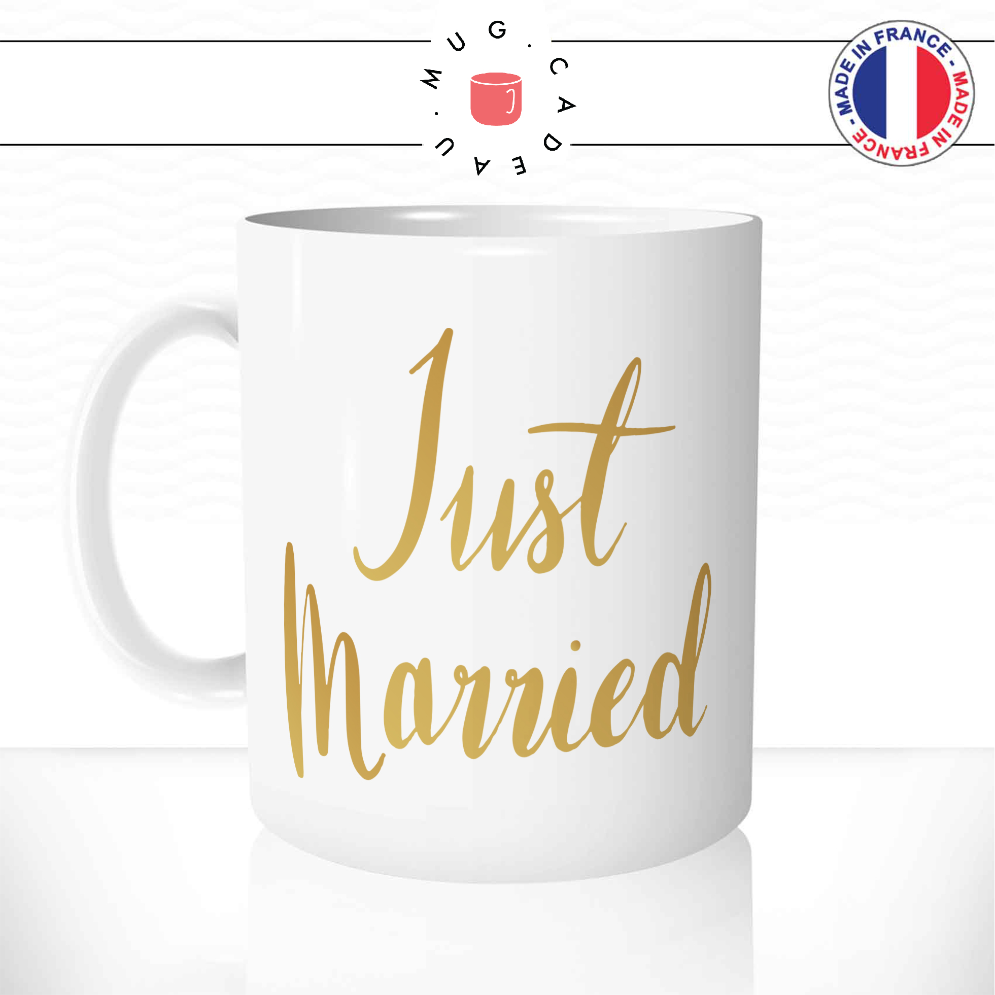 Mug Just Married Doré