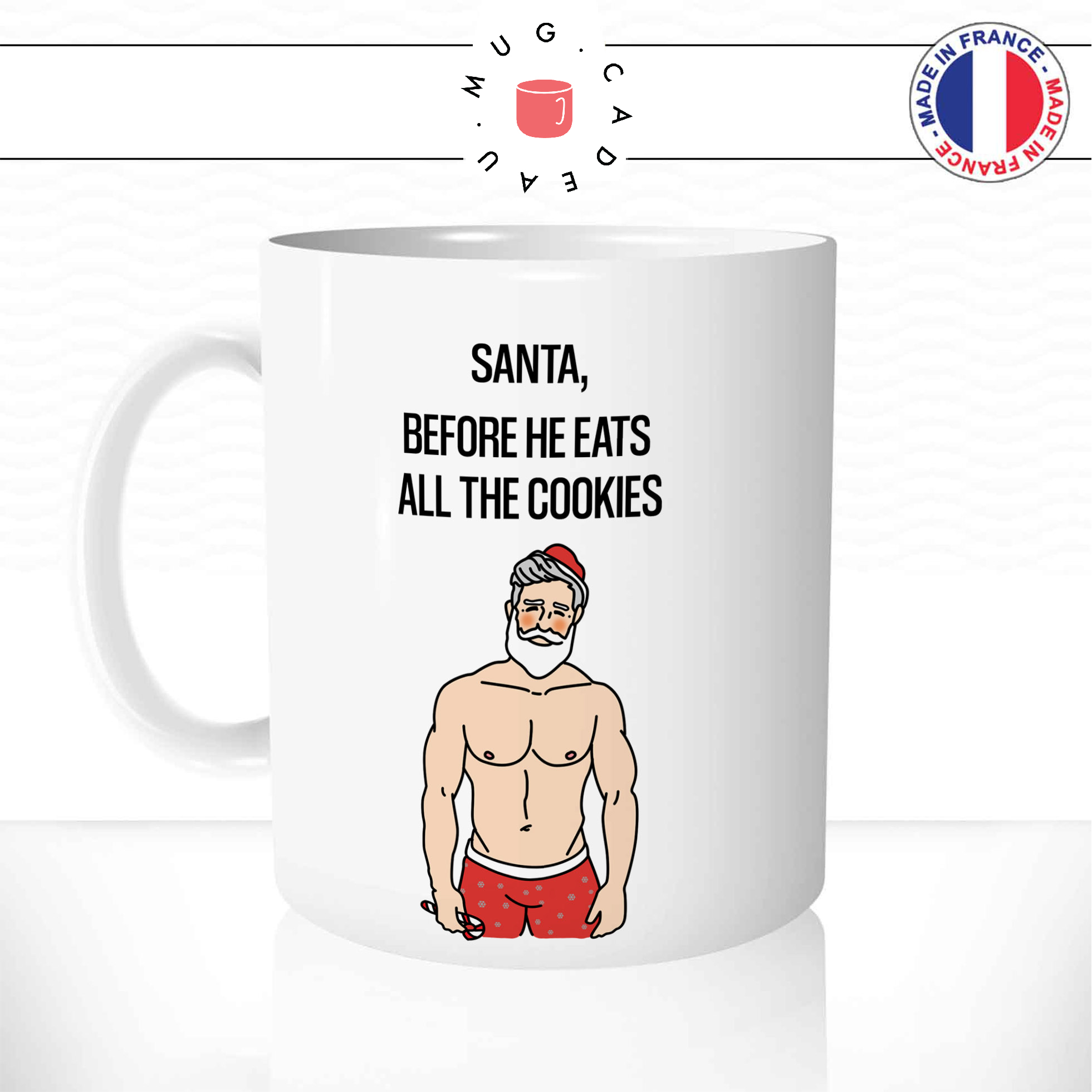 Mug Santa Before Cookies