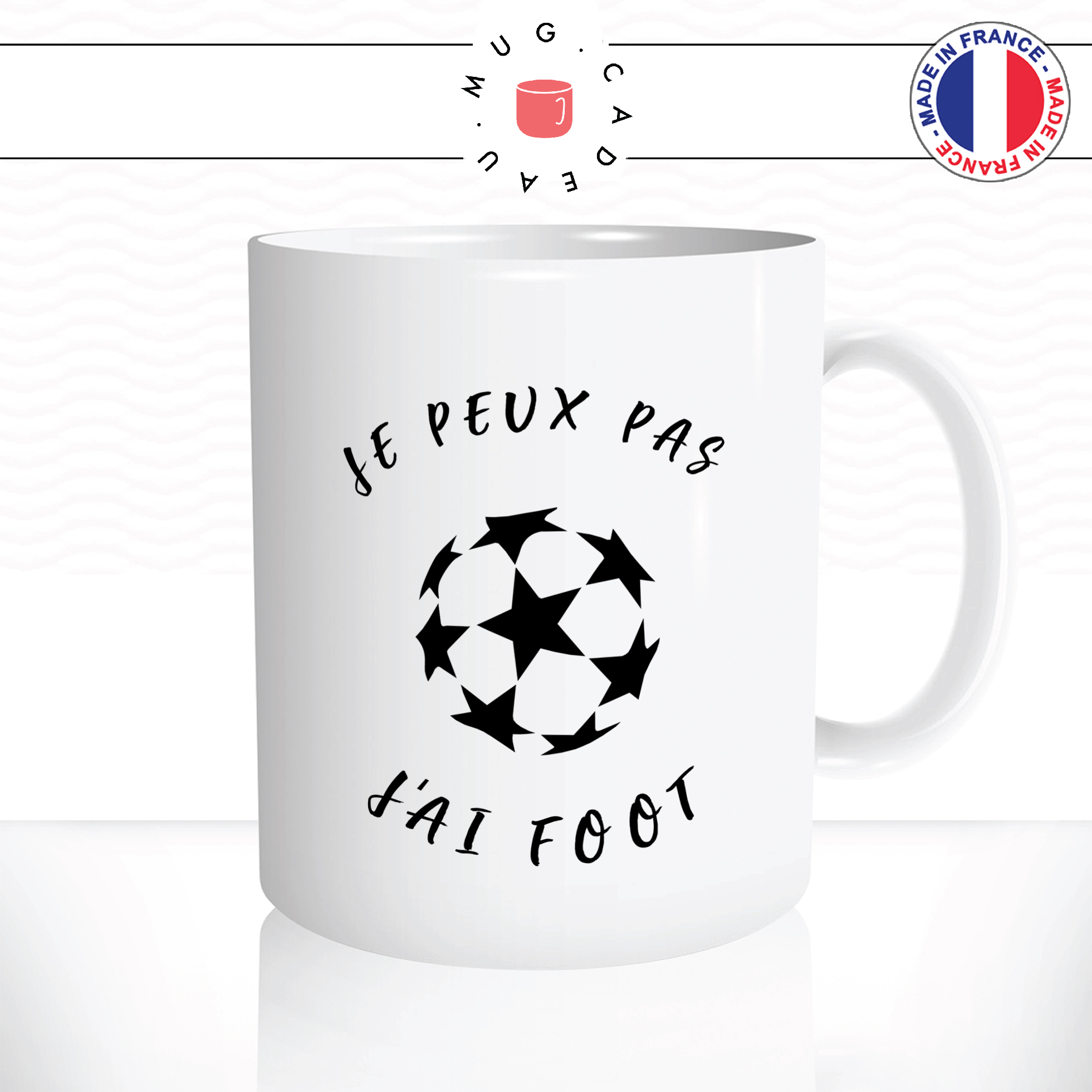 Mug Je Peux Pas J'ai Foot - Sports - Mug-Cadeau