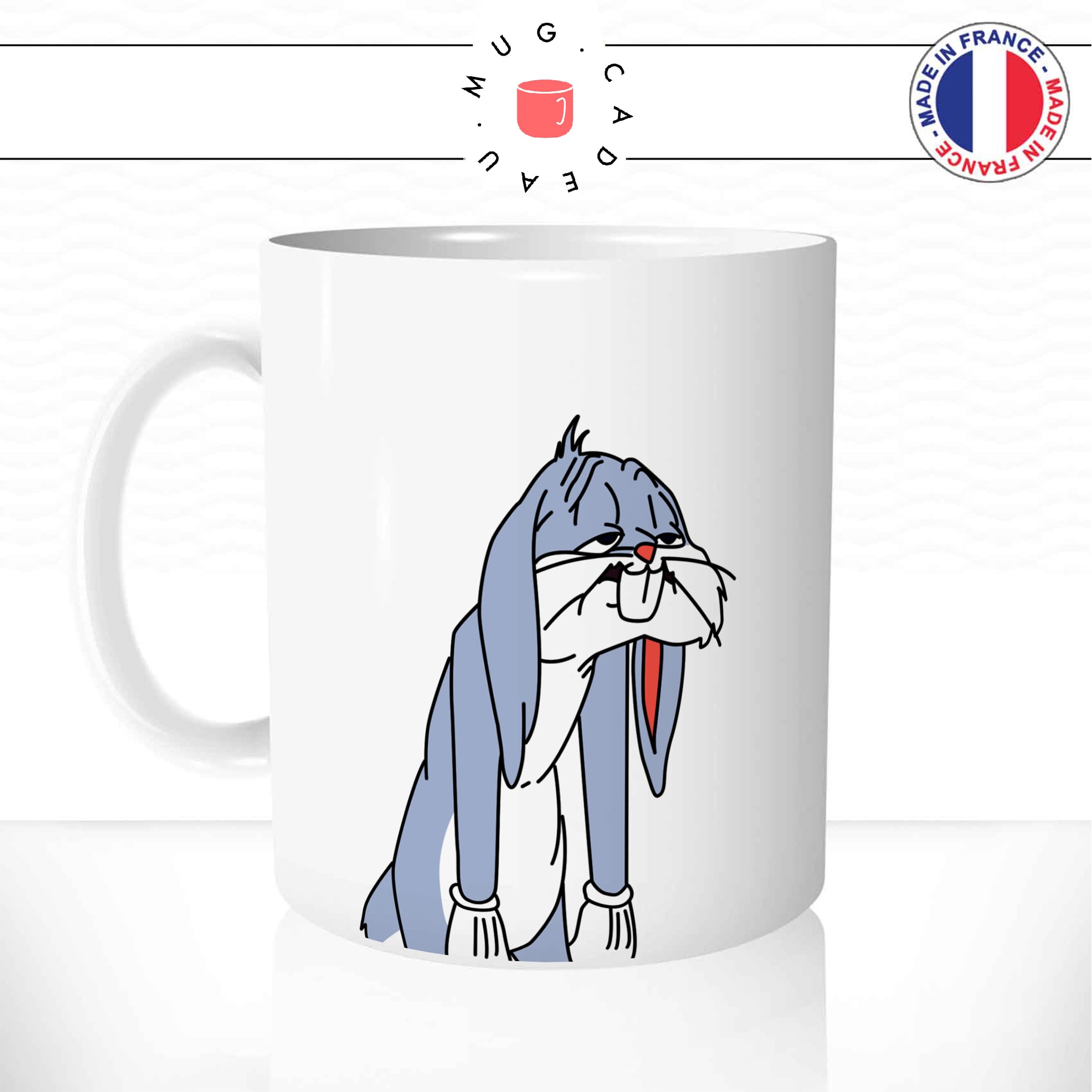 mug-tasse-bugs-bunny-lapin-gris-fatigue-dessin-oreilles-triste-drole-idee-cadeau1