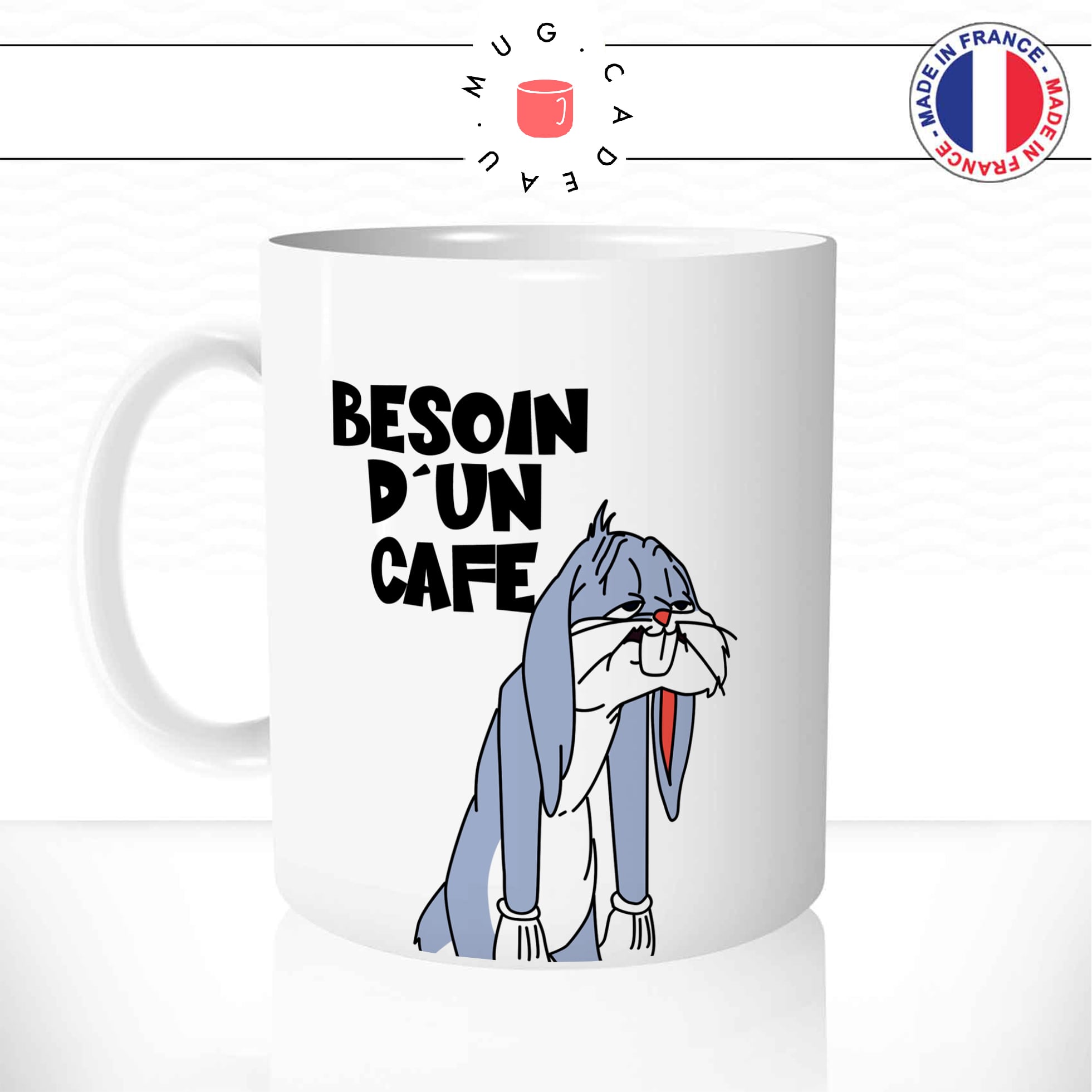 Mug Lapin Besoin D\'Un Café