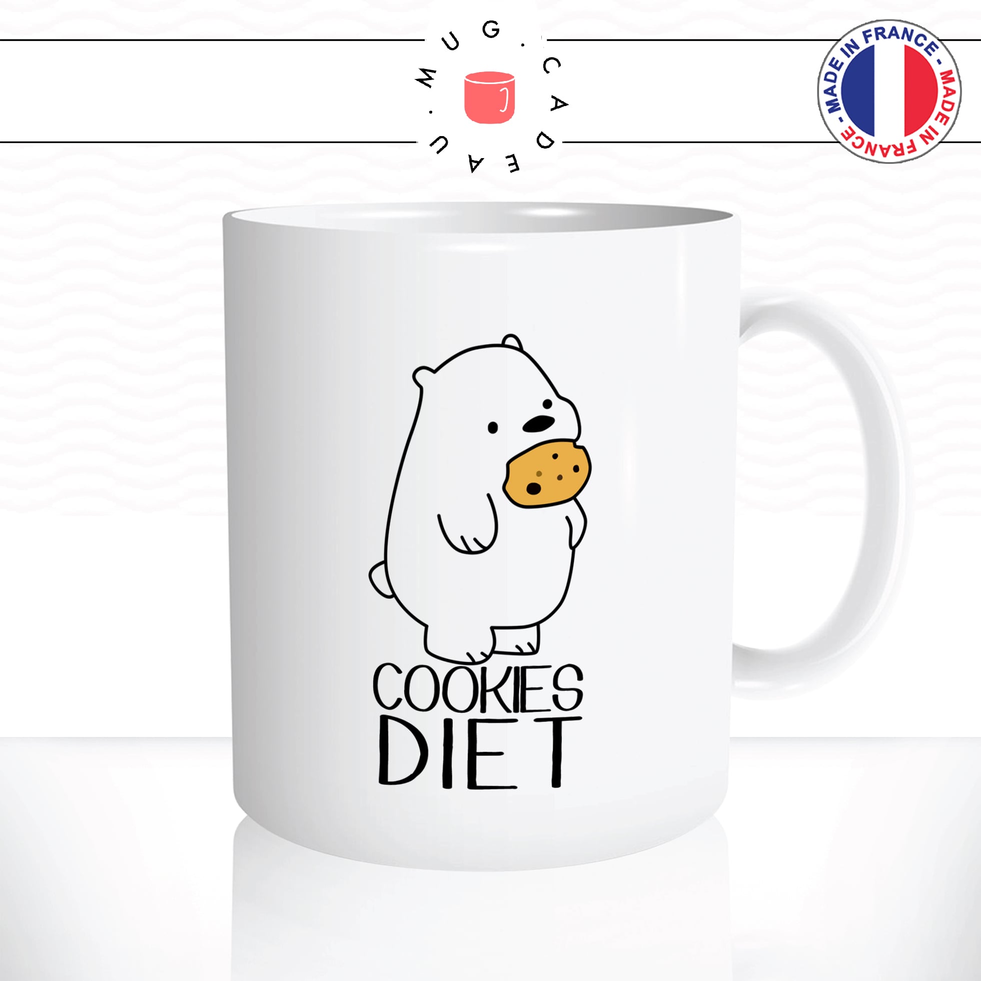 mug-tasse-ours-blanc-animal-cookies-diet-gateau-manger-fun-regime-humour-drole-cool-cafe-the-cadeau-personnalisé