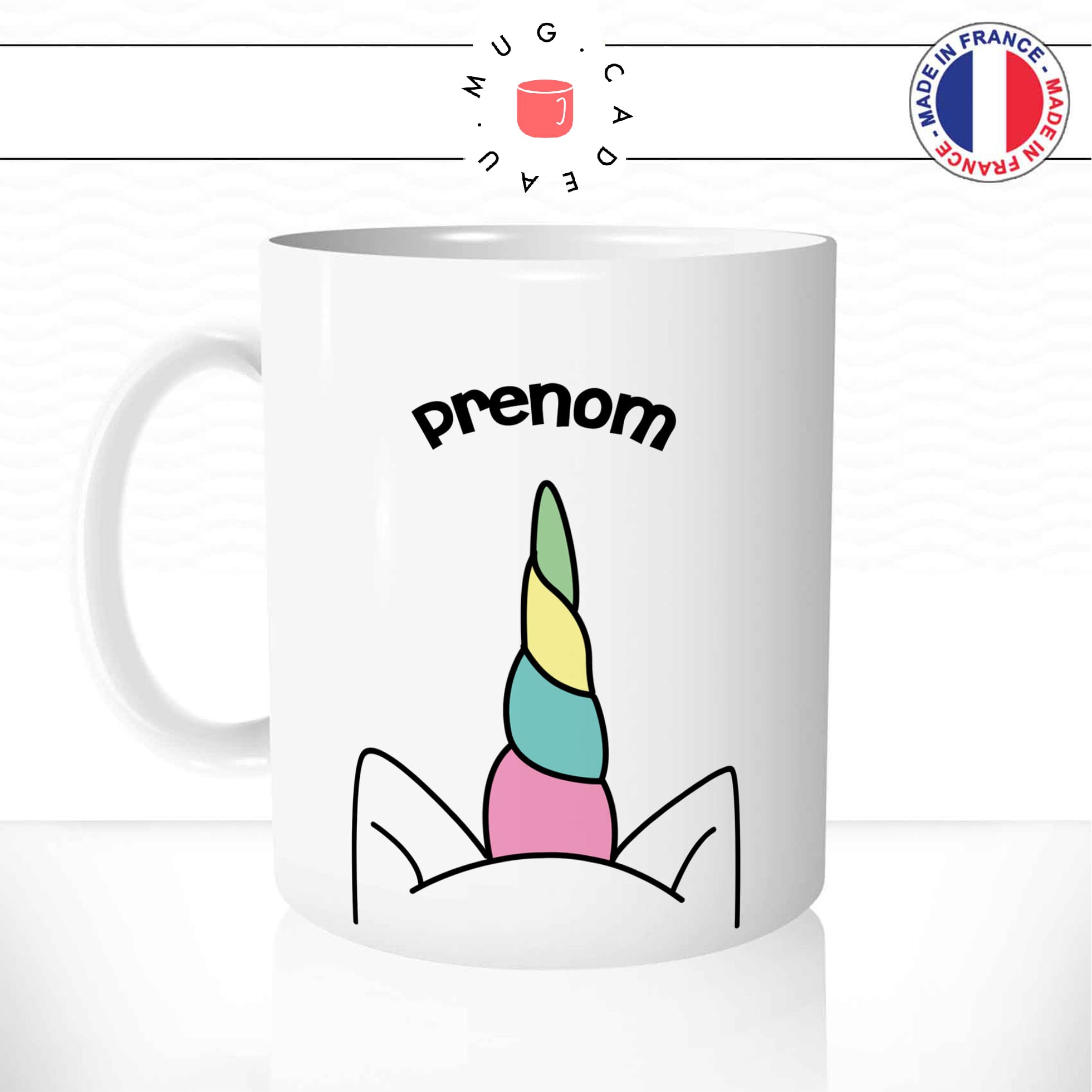 Mug Licorne Prénom Personnalisable - Animaux Personnalisable - Mug