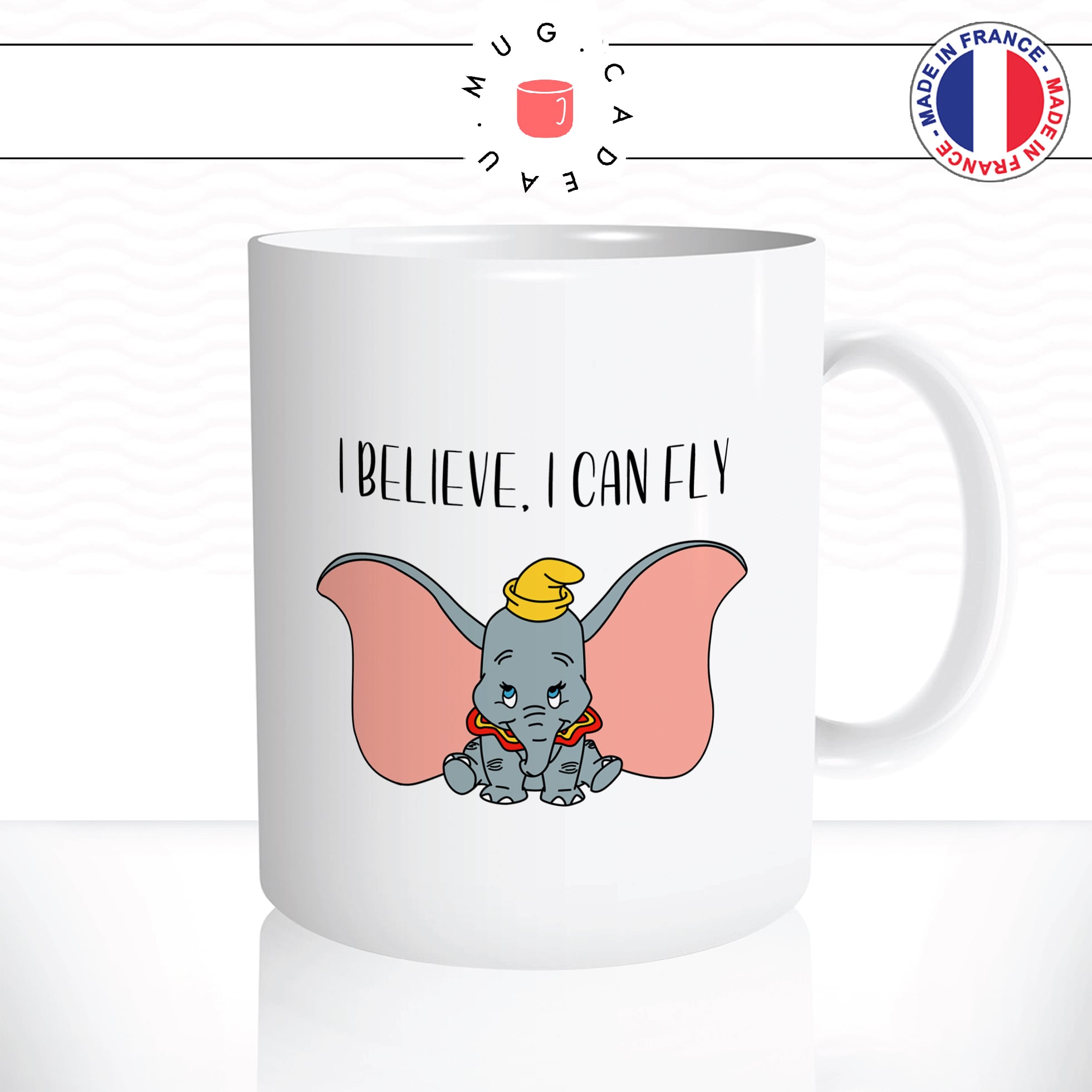 mug-tasse-elephant-dessin-anime-voler-volant-oreilles-cirque-i-believe-can-fly-cafe-the-idée-cadeau-personnalisé-original