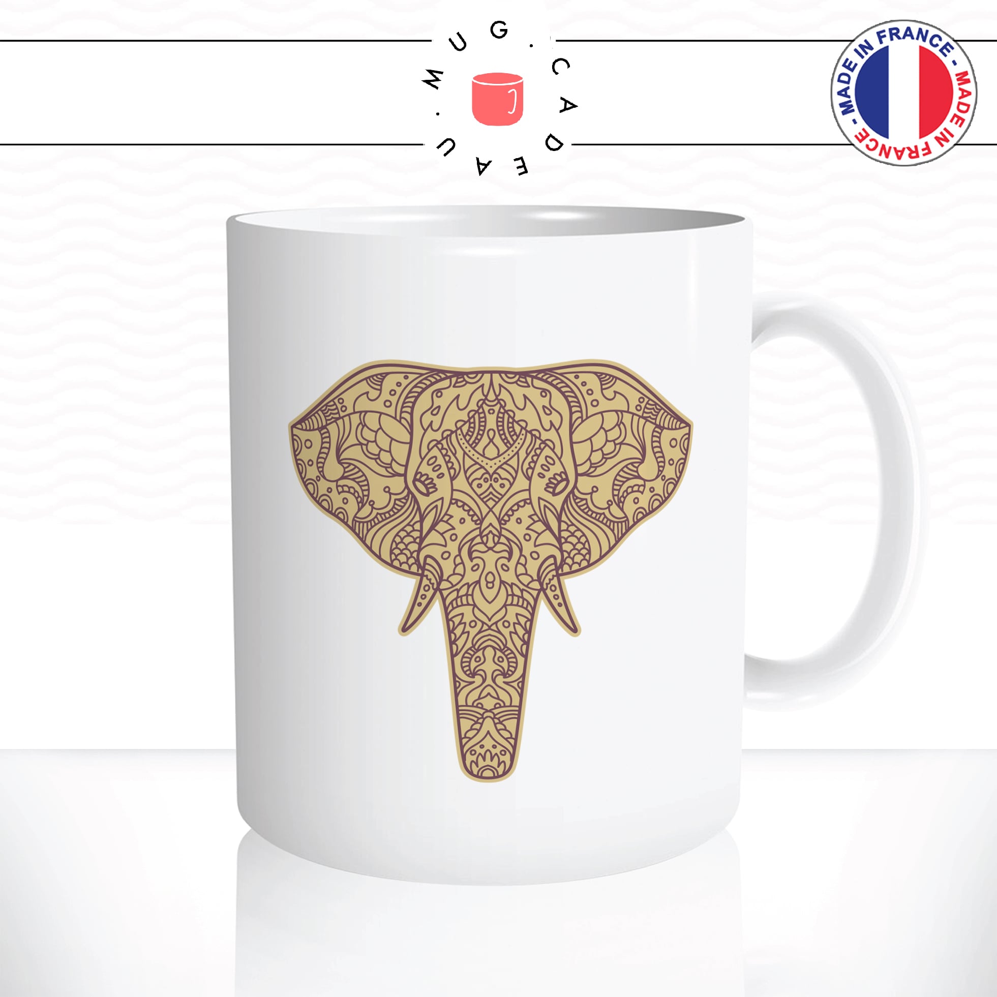 mug-tasse-elephant-dessin-mandala-defenses-ivoir-oreilles-cafe-the-idée-cadeau-personnalisé-original