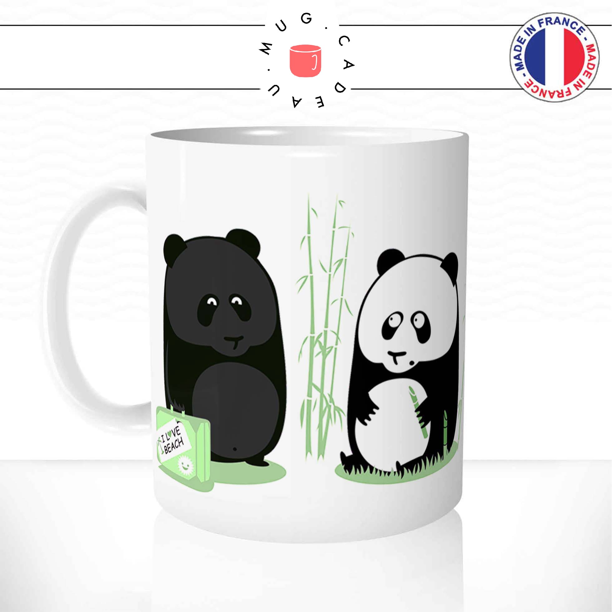 Mug Panda Vacances