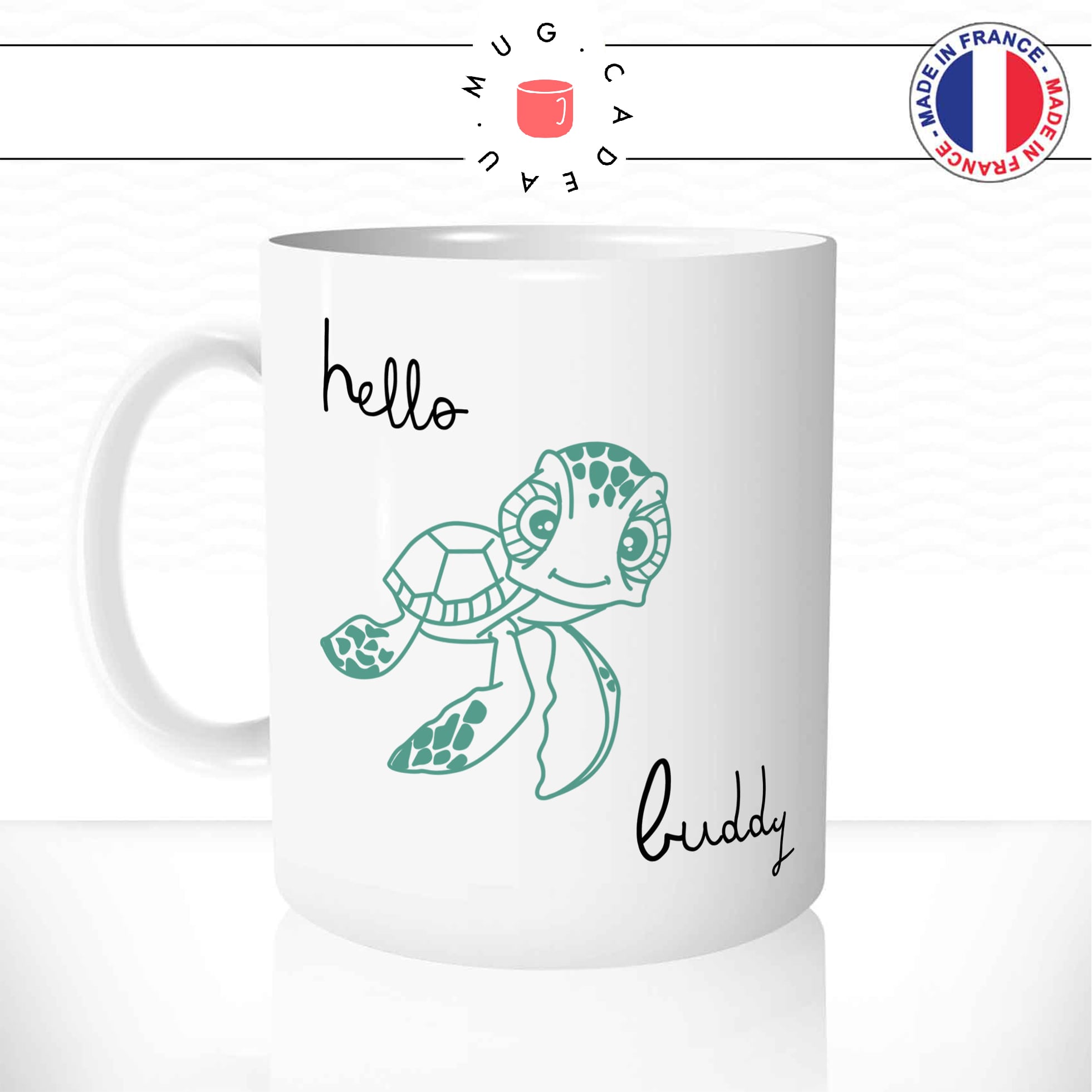 mug-tasse-ref2-tortue-verte-enfant-dessin-animé-mignon-hello-buddy-cafe-the-mugs-tasses-personnalise-anse-gauche-min
