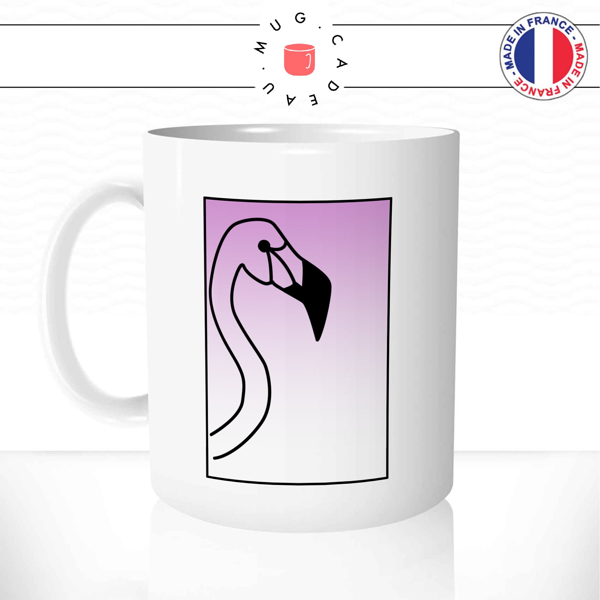 mug-tasse-ref3-flamand-rose-noir-carre-degrade-couleur-dessin-cafe-the-mugs-tasses-personnalise-anse-gauche-min