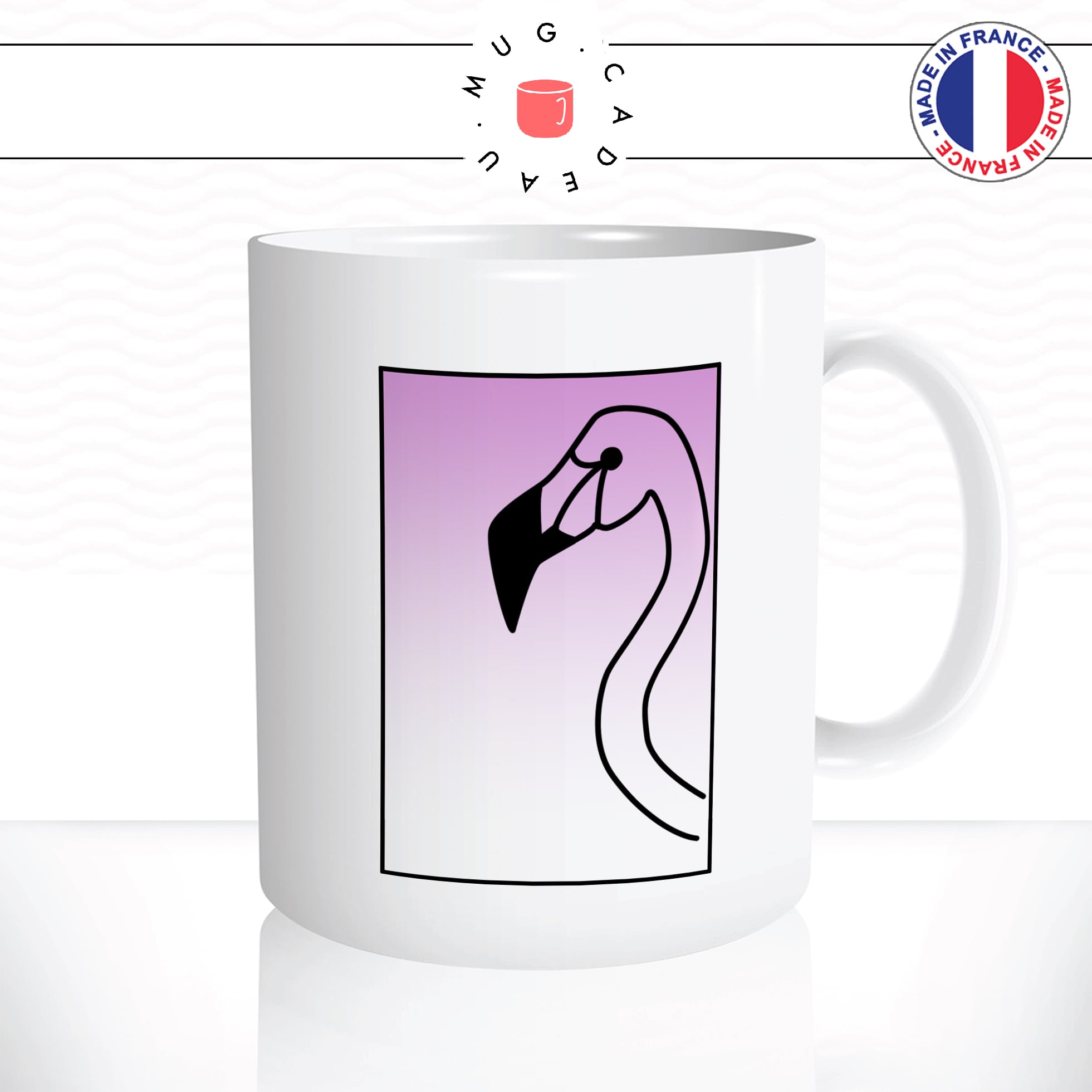 mug-tasse-ref3-flamand-rose-noir-carre-degrade-couleur-dessin-cafe-the-mugs-tasses-personnalise-anse-droite-min
