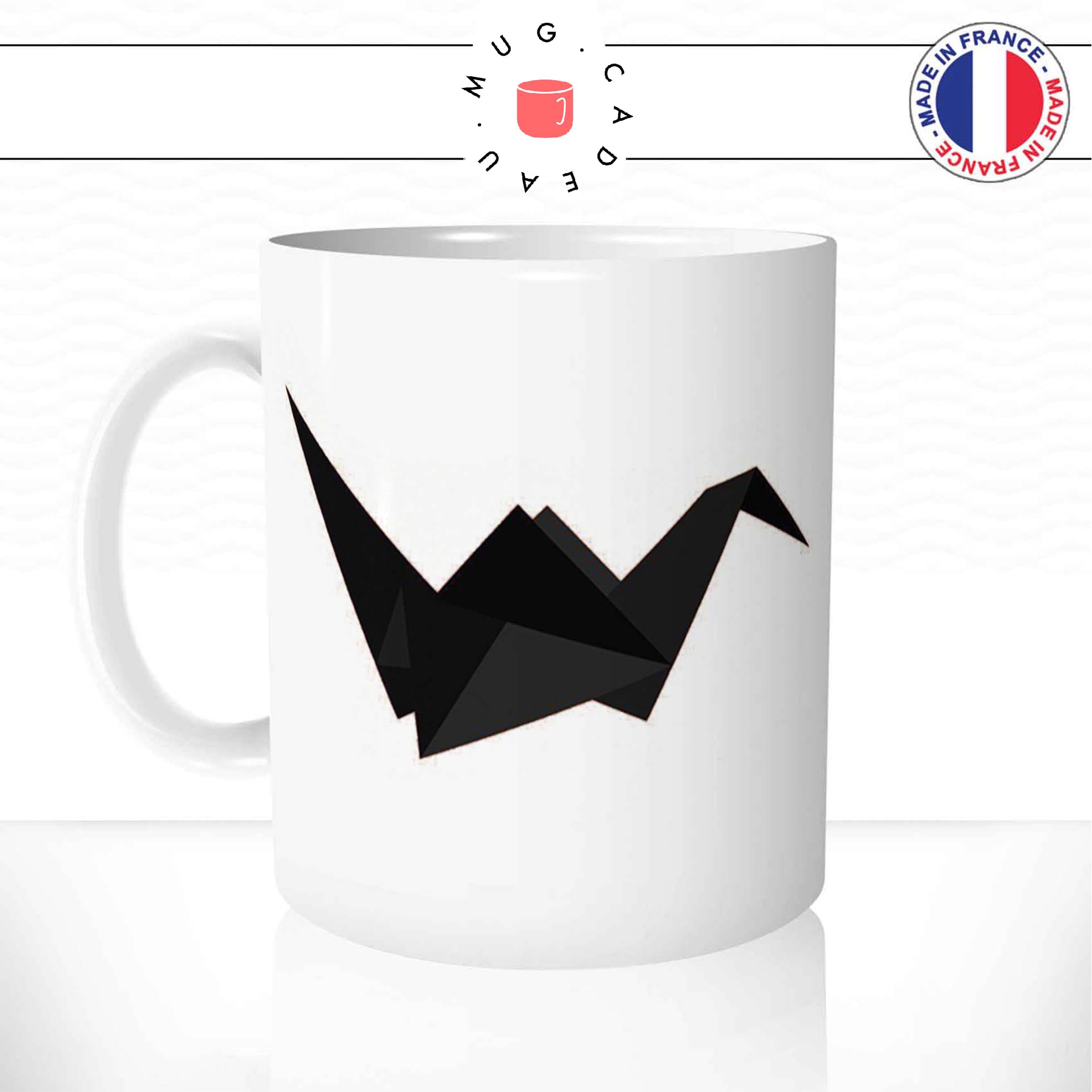 mug-tasse-ref3-oiseau-grue-origami-noir-cafe-the-mugs-tasses-personnalise-anse-gauche-min