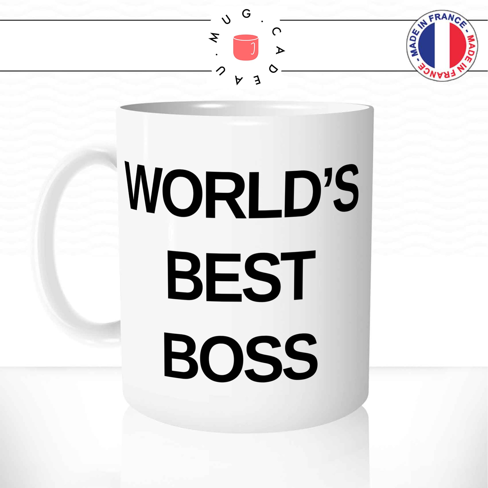 Mug World\'s Best Boss Prénom Personnalisable