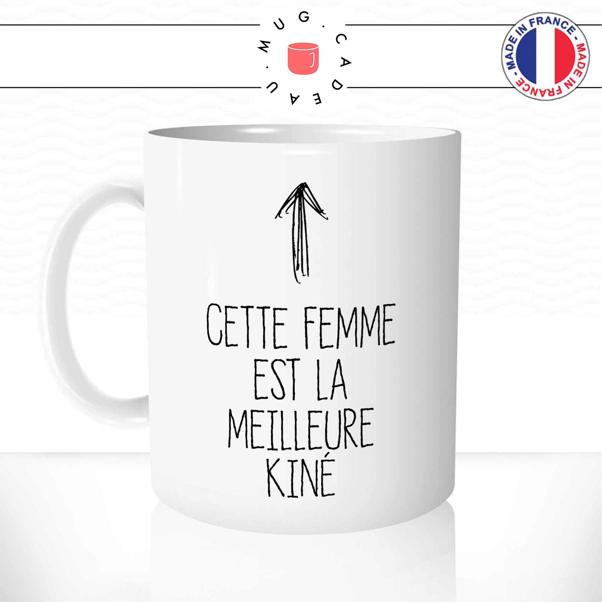 Mug Femme Meilleure Kiné - Par Métiers/Médical - Mug-Cadeau