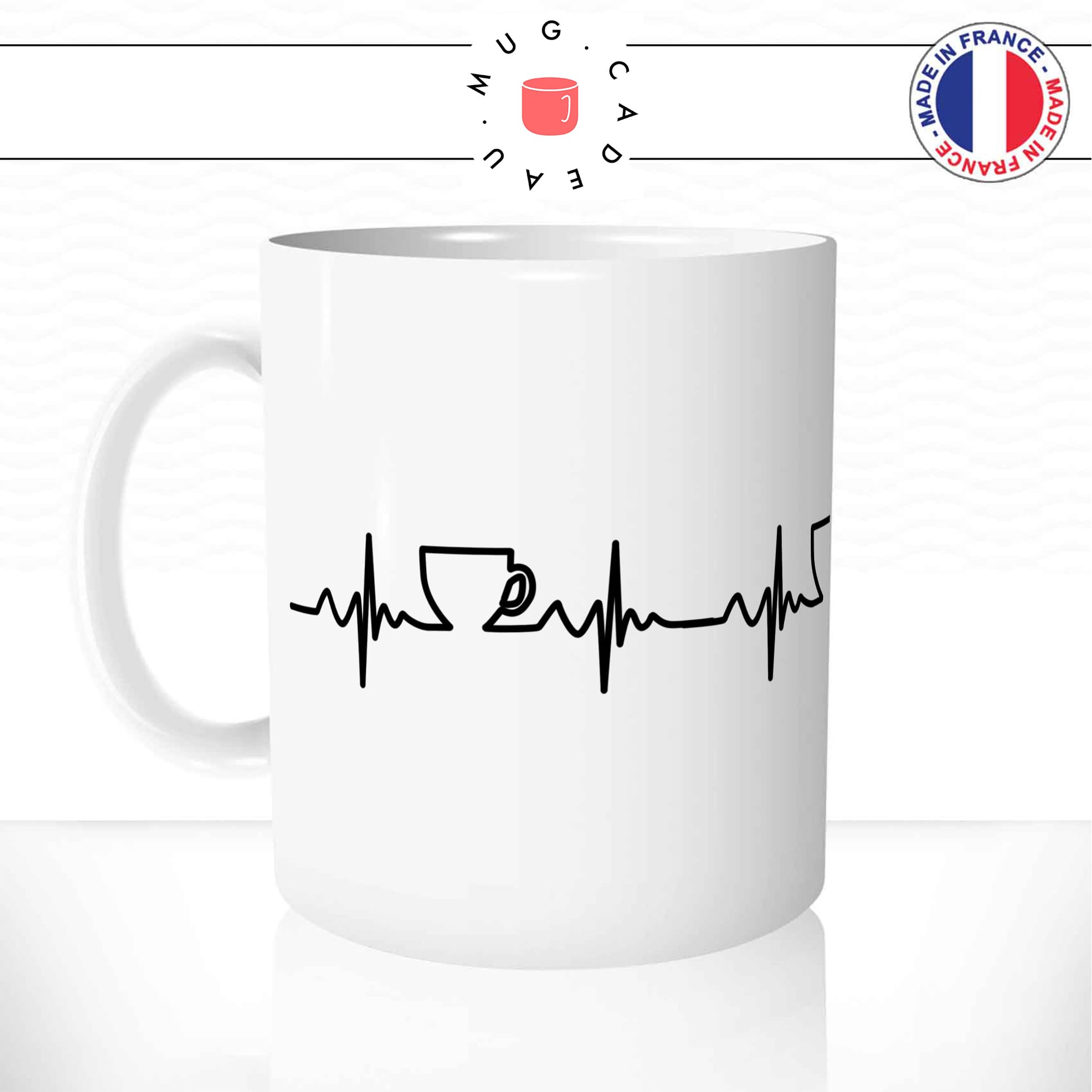 Mug Electrocardiogramme Café