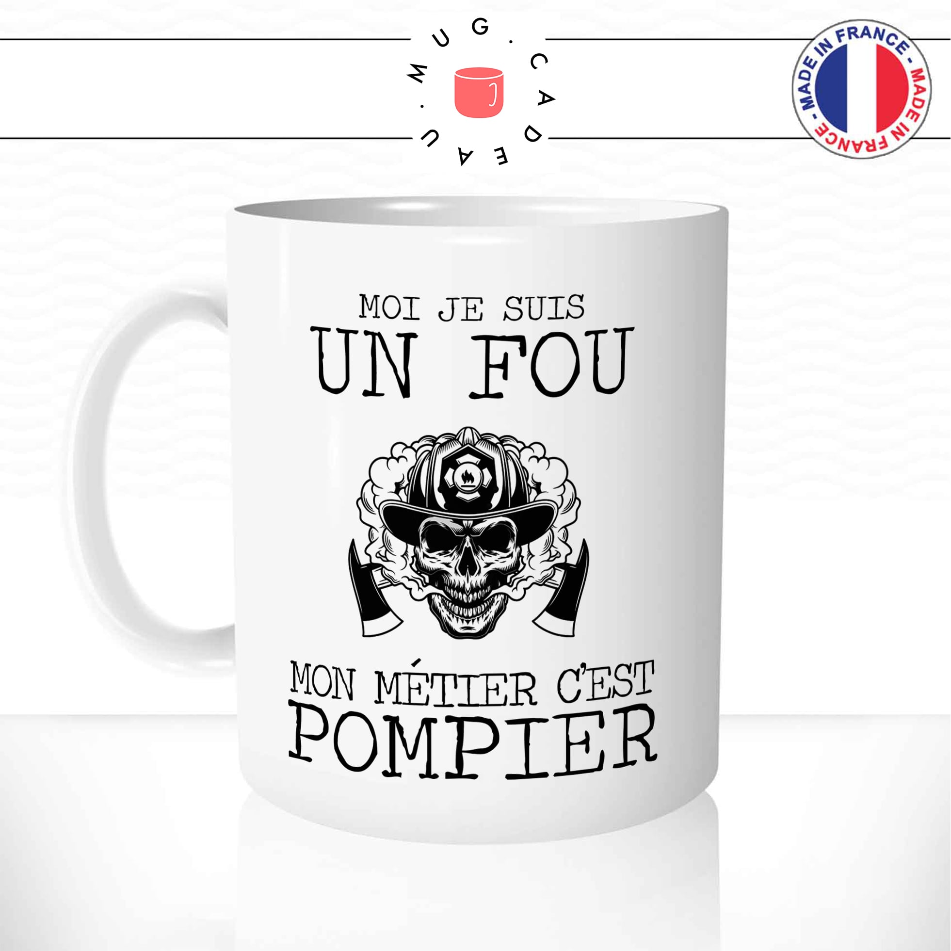Mug Mon Métier C'est Pompier - Par Métiers/Pompiers - Mug-Cadeau