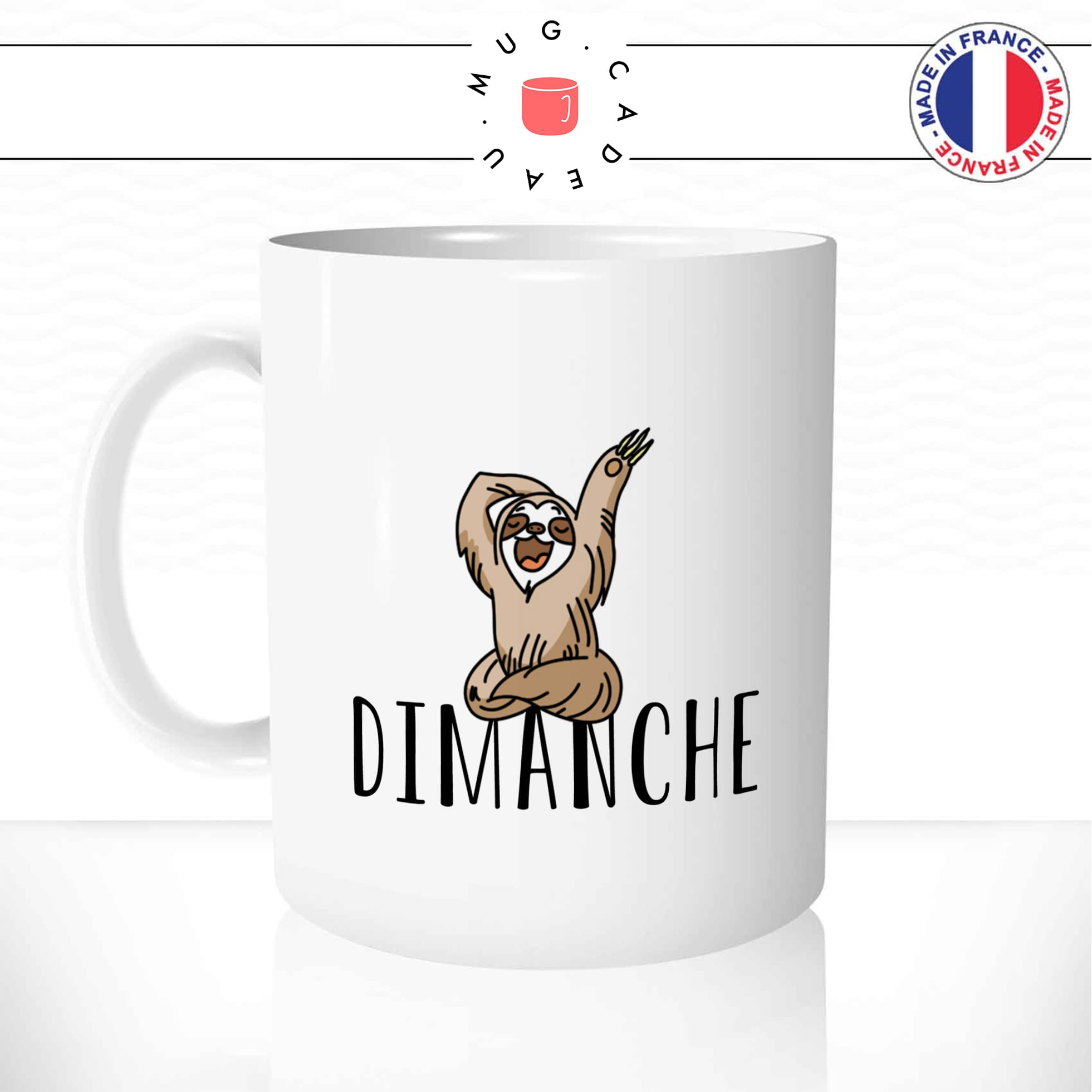 mug-tasse-dimanche-parresseux-animal-mignon-dessin-drole-week-end-humour-original-mugs-tasses-café-thé-idée-cadeau-personnalisée