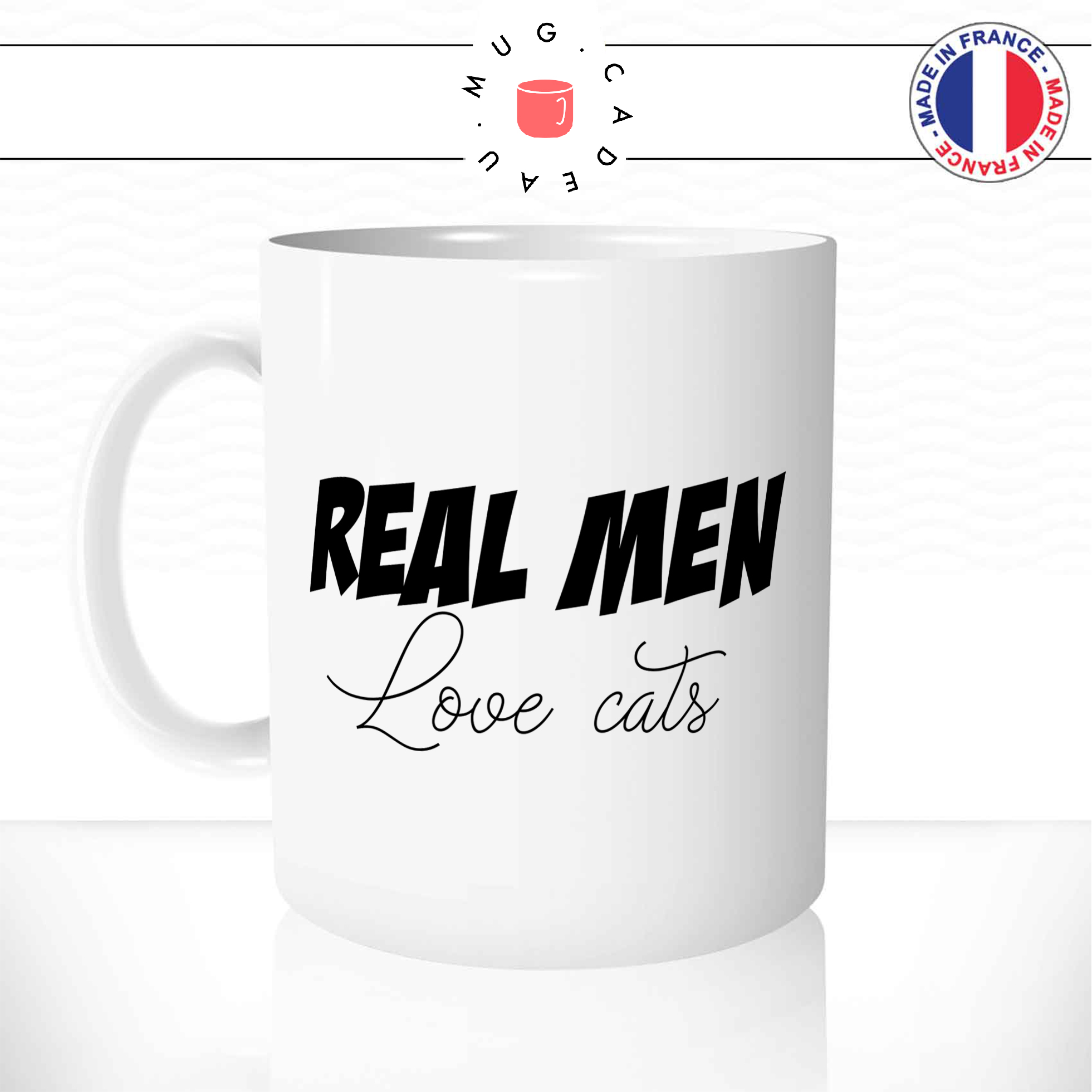 Mug Real Mens Love Cats