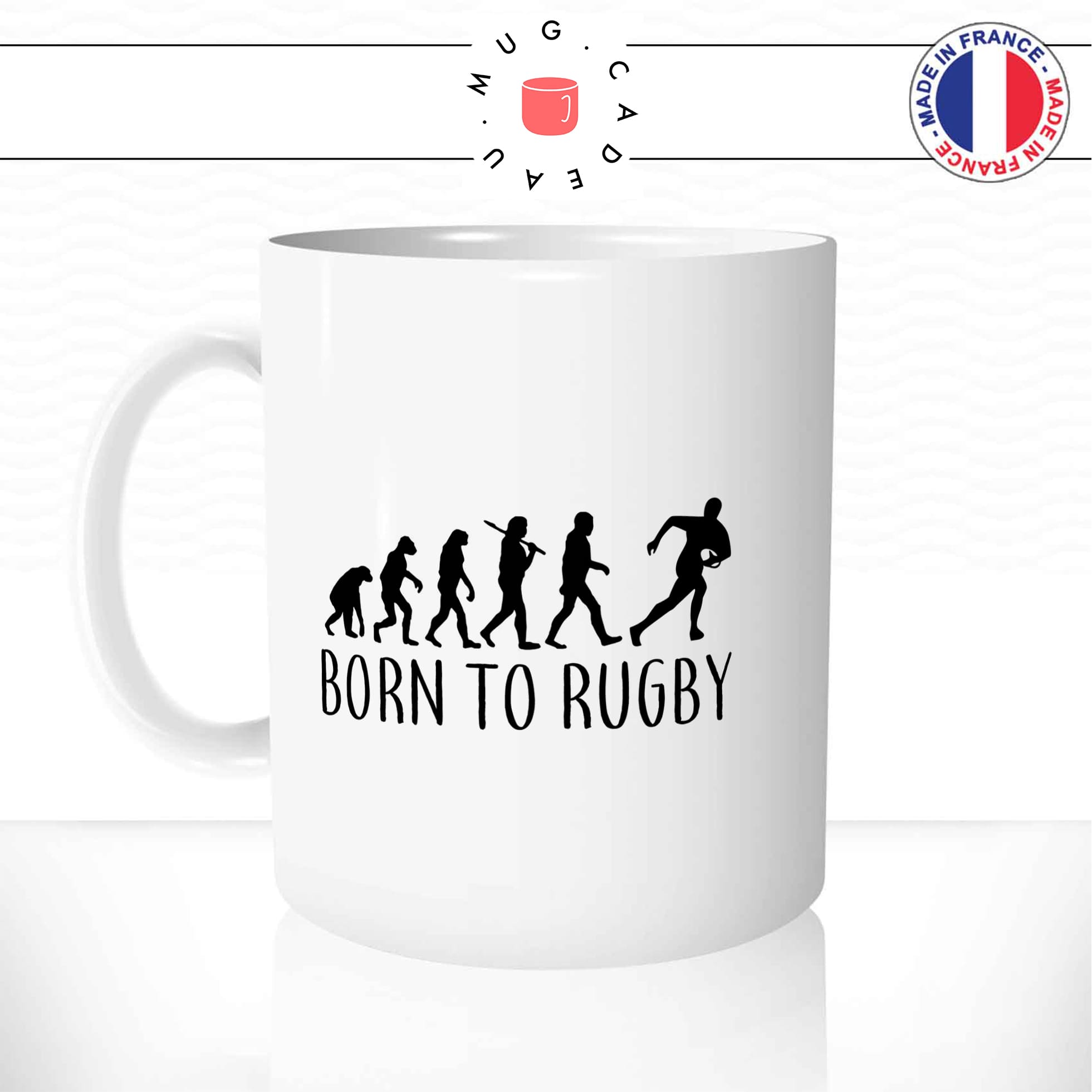 mug-tasse-born-to-rugby-sport-coupe-viril-ballon-oval-passion-humour-evolution-de-l'homme-fun-café-thé-idée-cadeau-originale-personnalisée