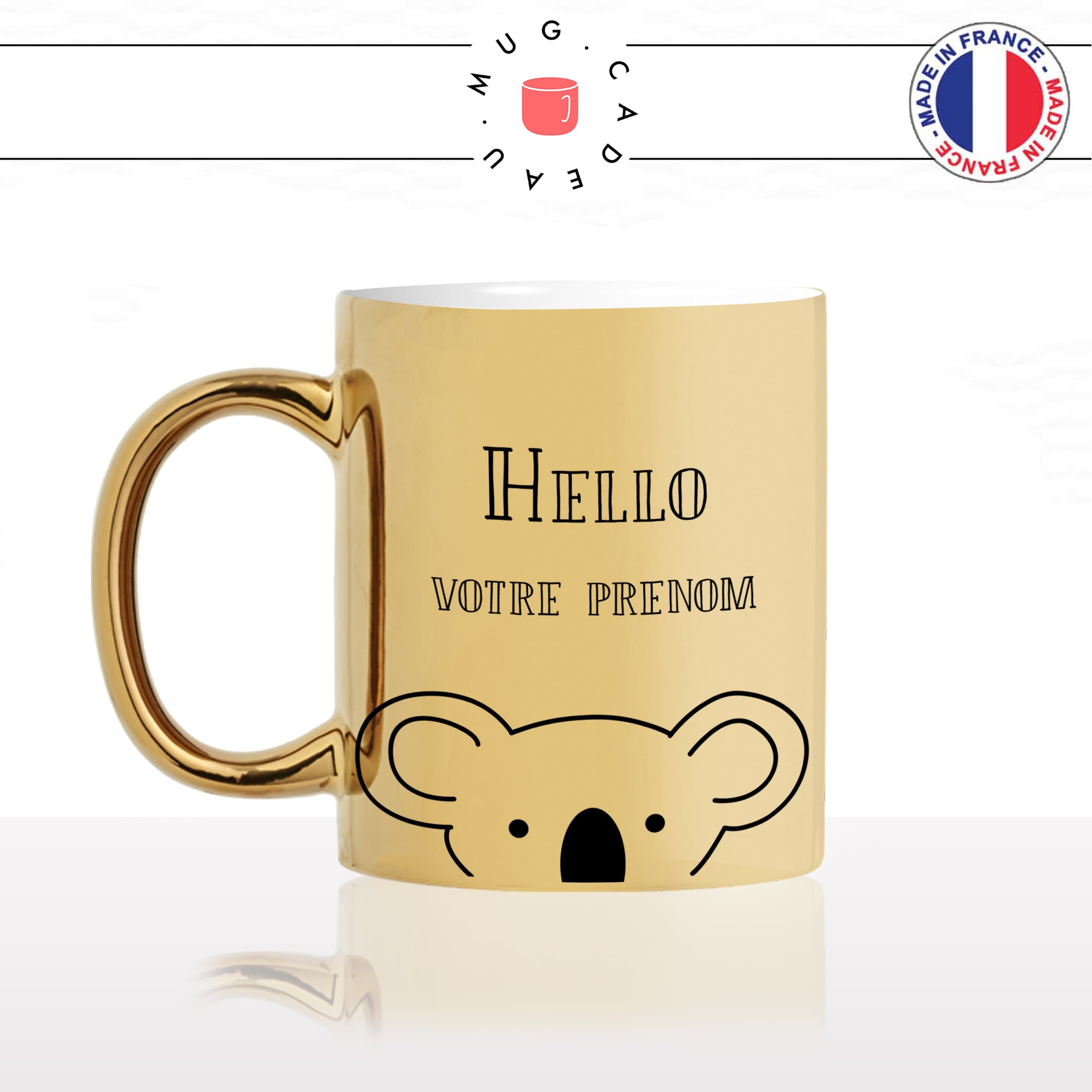 mug-tasse-or-doré-koala-hello-bonjour-prénom-personnalisable-drole-mignon-animal-noir-fun-café-thé-idée-cadeau-original-personnalisé-gold-min