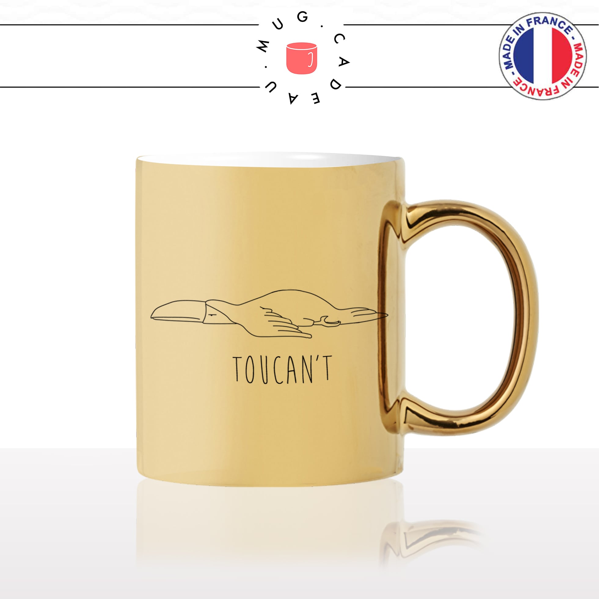mug-tasse-or-doré-oiseau-toucan-you-cant-dessin-drole-mignon-animal-noir-fun-café-thé-idée-cadeau-original-personnalisé-gold2-min
