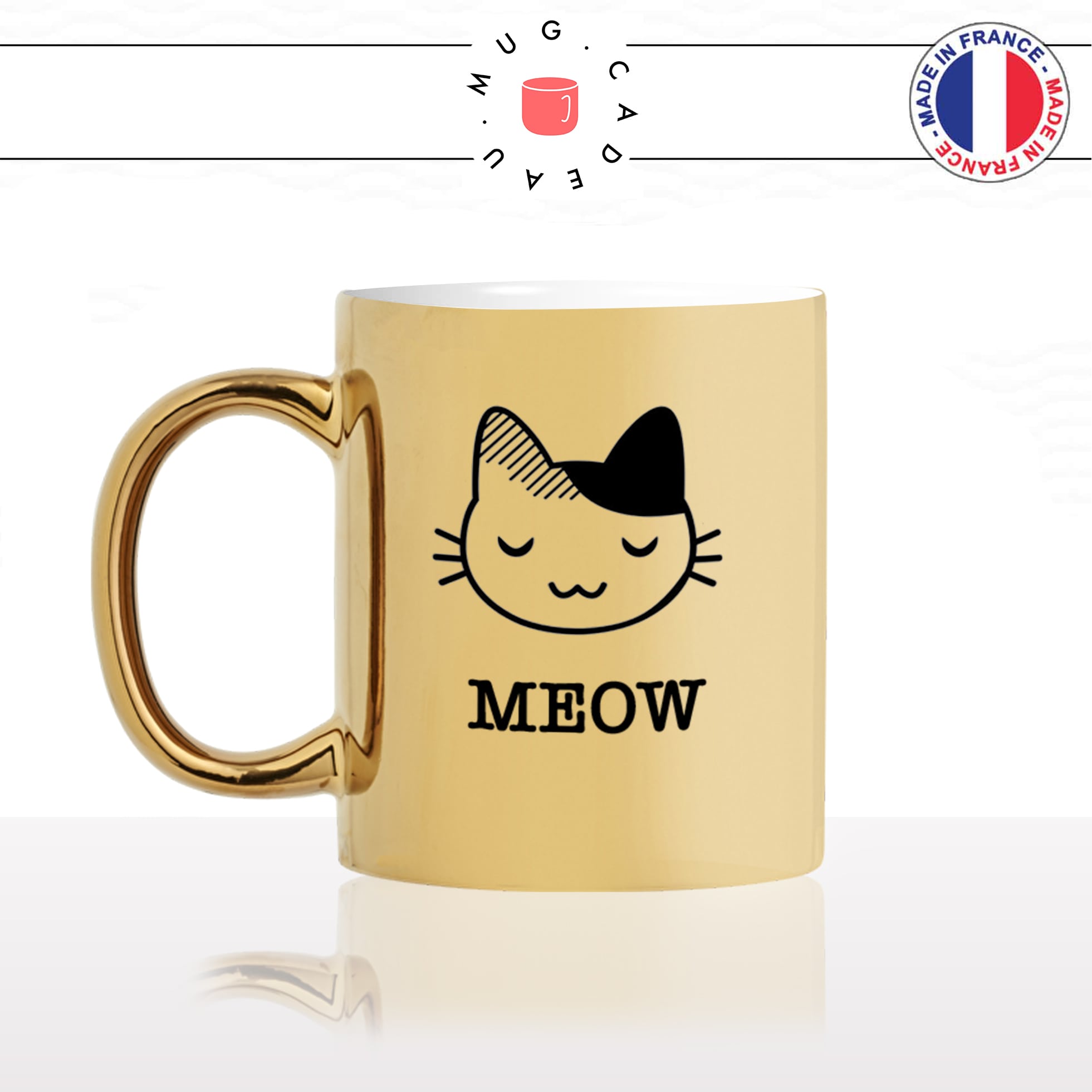 mug-tasse-or-doré-meow-tete-de-chat-mignon-animal-chaton-noir-fun-café-thé-idée-cadeau-original-personnalisé-gold-min