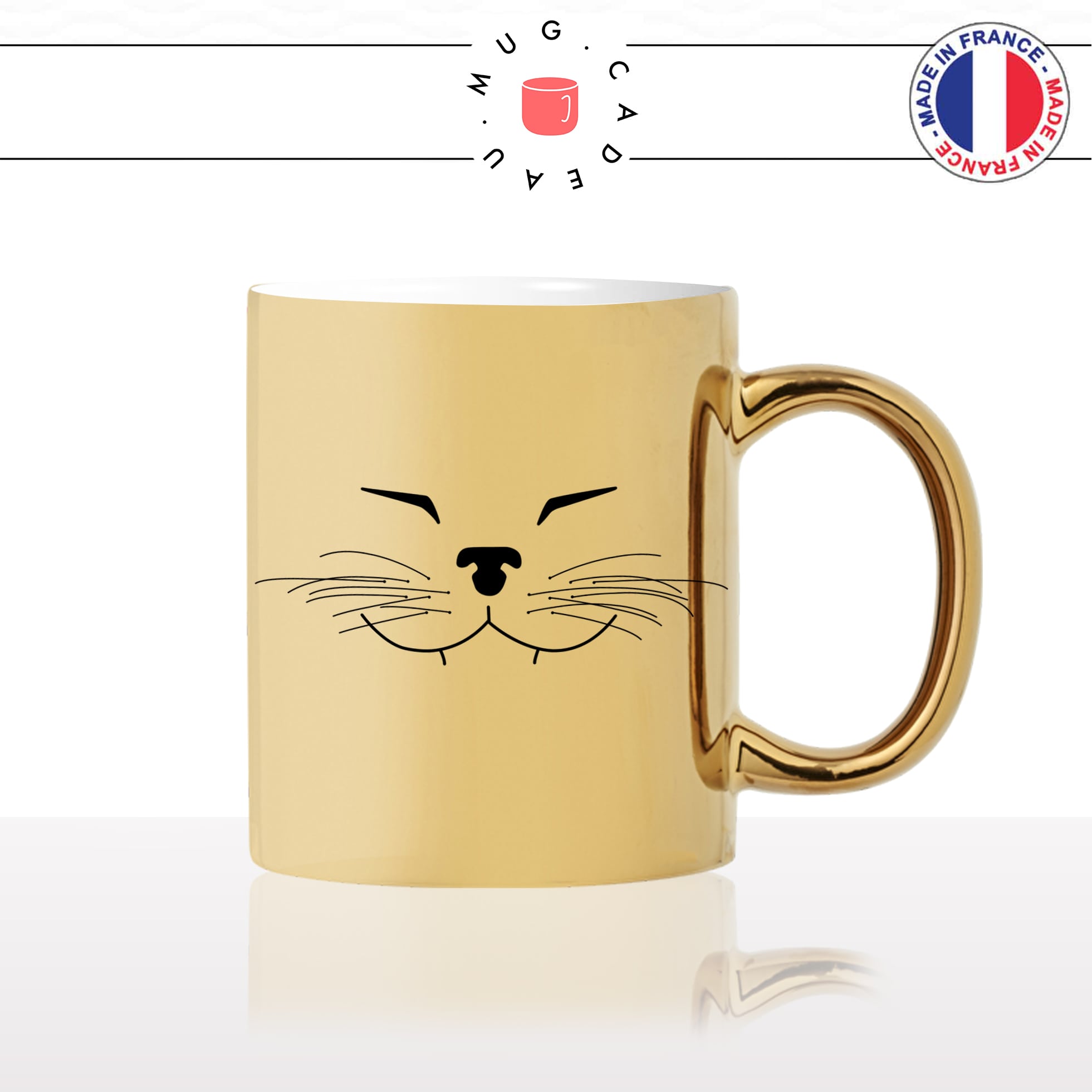 mug-tasse-or-doré-tete-de-chat-content-moustaches-mignon-animal-chaton-noir-fun-café-thé-idée-cadeau-original-personnalisé-gold2-min