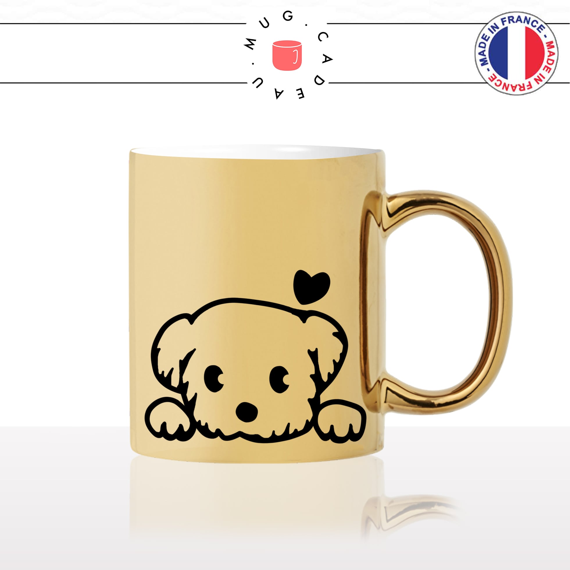 mug-tasse-or-doré-chien-dog-amour-caniche-bichon-race-mignon-animal-chiot-noir-fun-café-thé-idée-cadeau-original-personnalisé-gold2-min