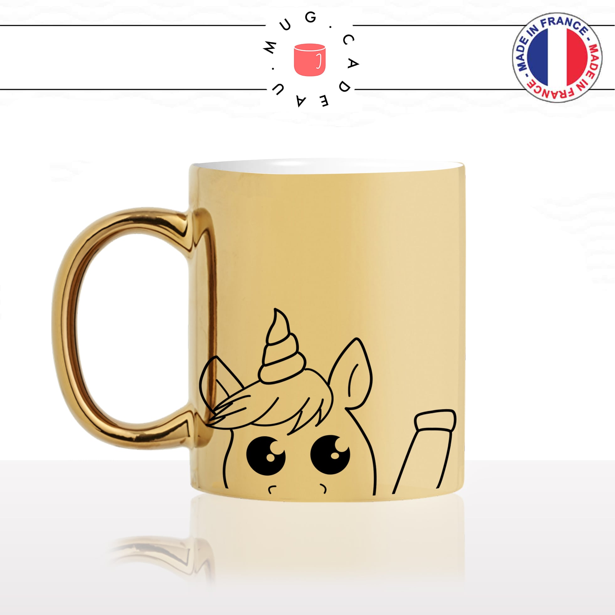 mug-tasse-or-doré-licorne-enfant-coucou-dessin-drole-mignon-animal-noir-fun-café-thé-idée-cadeau-original-personnalisé-gold-min