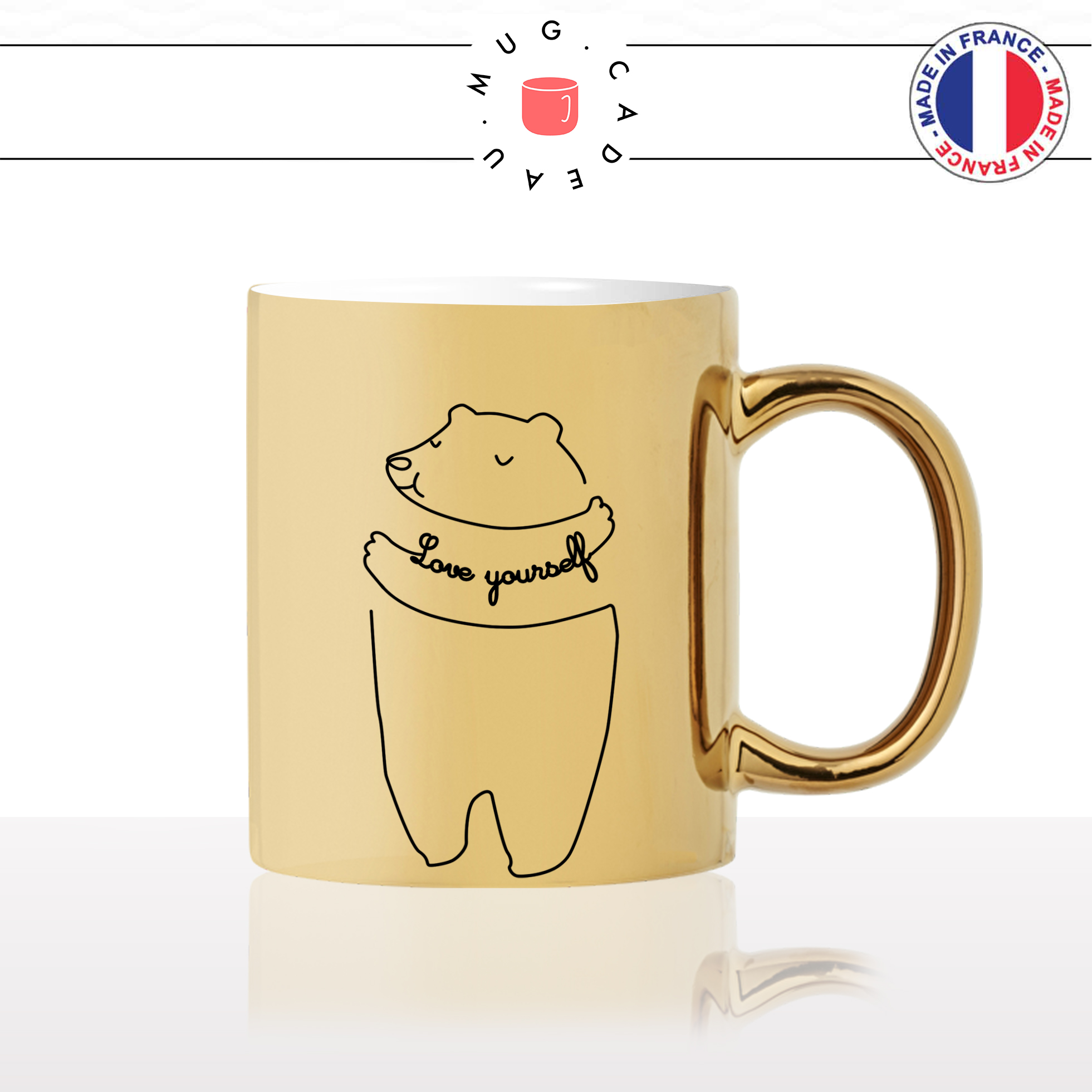 mug-tasse-or-doré-ours-love-yourself-dessin-drole-mignon-animal-noir-fun-café-thé-idée-cadeau-original-personnalisé-gold2-min