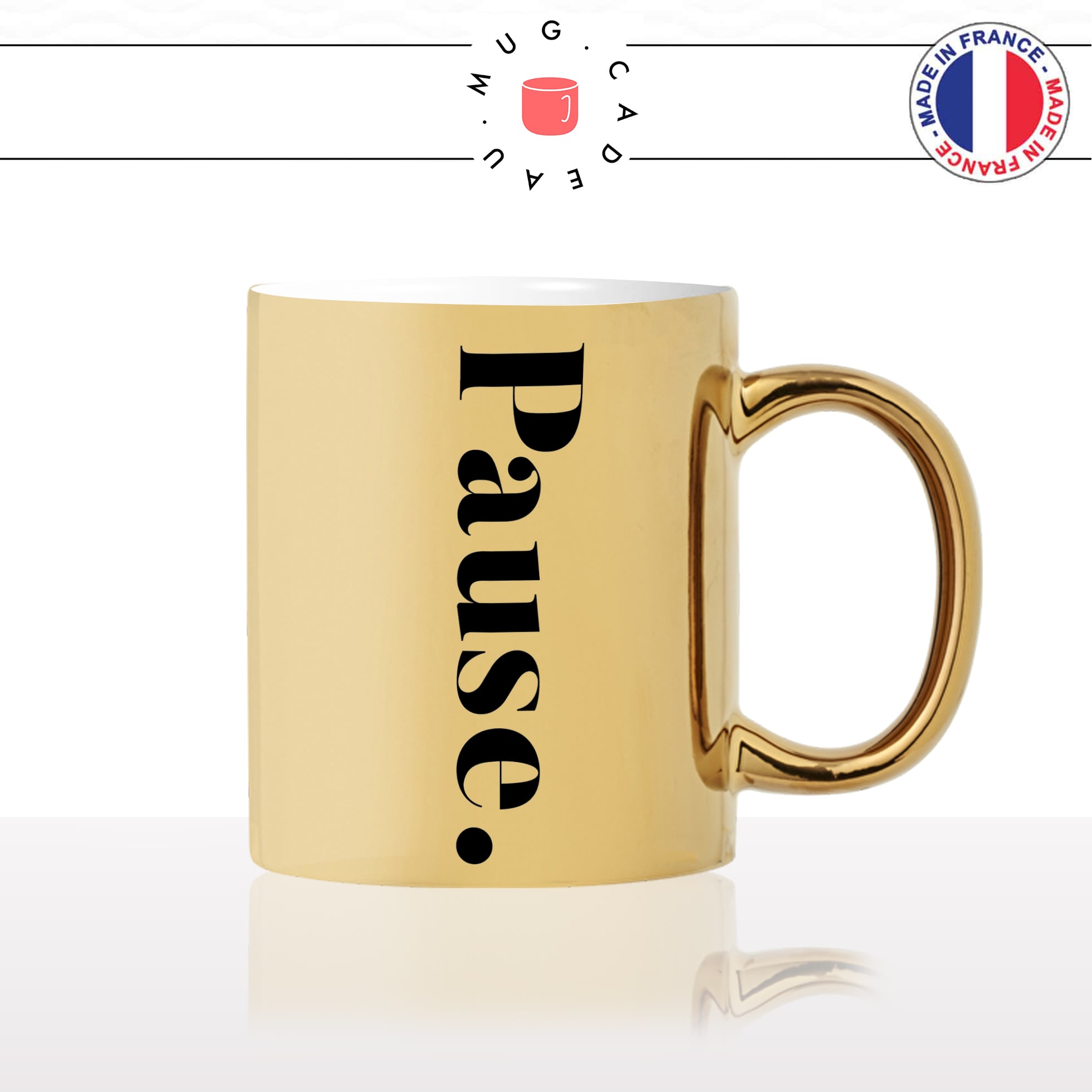 mug-tasse-doré-or-gold-pause-calligraphie-lettrine-mot-boulot-matin-collegue-décoration-amie-idée-cadeau-original-personnalisé-café-thé-min