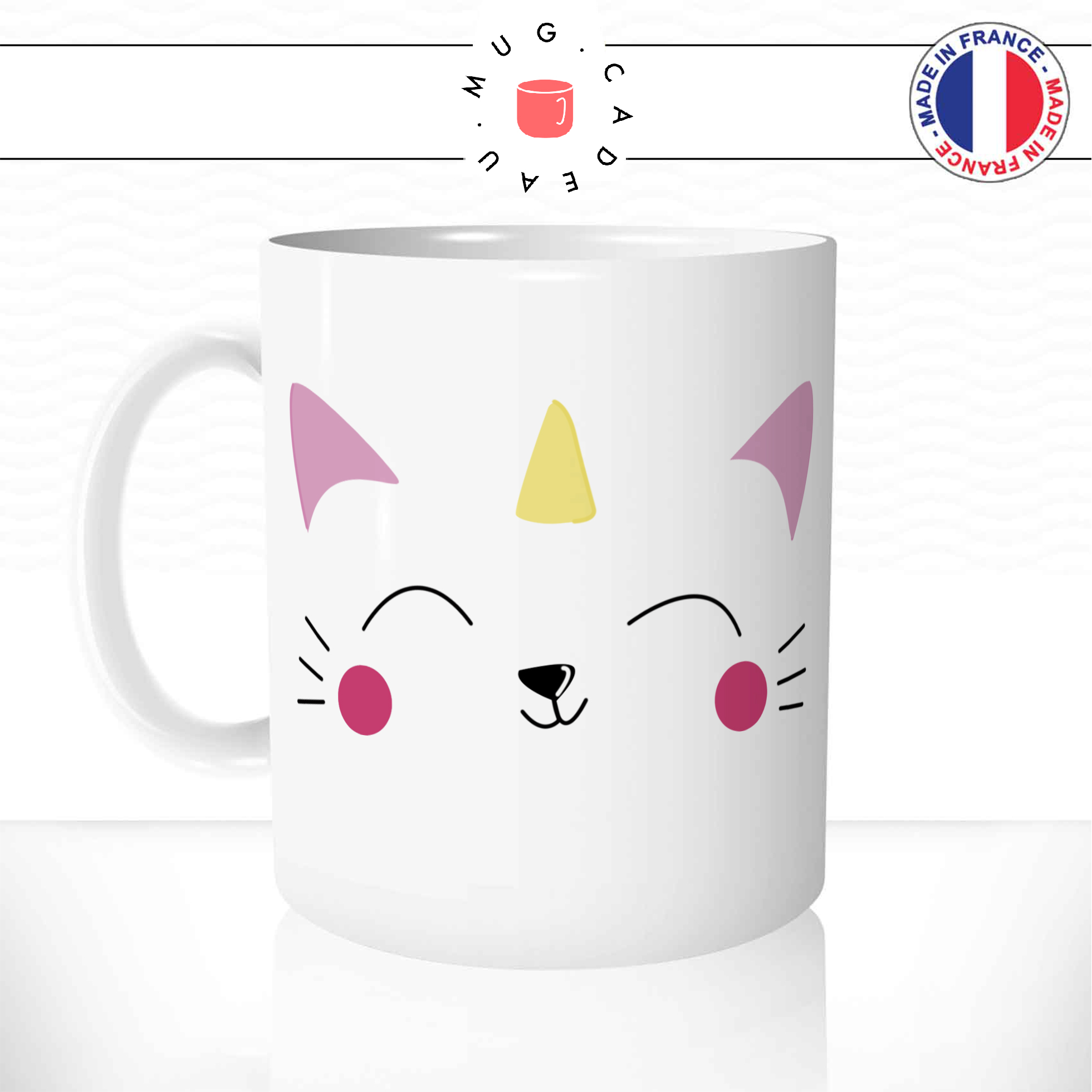 mug-tasse-ref20-chat-licorne-content-rose-mignon-dessin-cafe-the-mugs-tasses-personnalise-anse-gauche