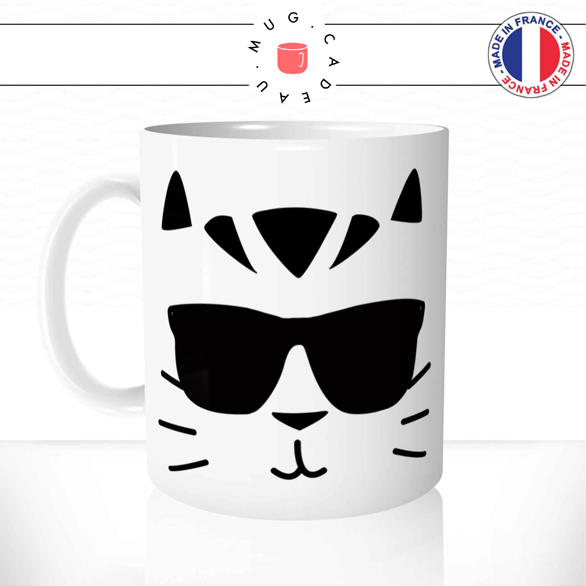 mug-tasse-ref23-chat-lunettes-cool-noir-blanc-cafe-the-mugs-tasses-personnalise-cadeau-anse-gauche