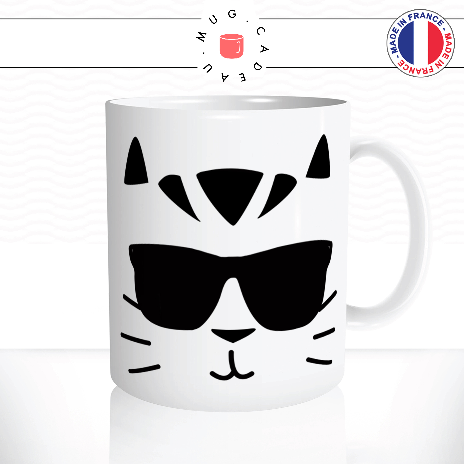 mug-tasse-ref23-chat-lunettes-cool-noir-blanc-cafe-the-mugs-tasses-personnalise-cadeau-anse-droite