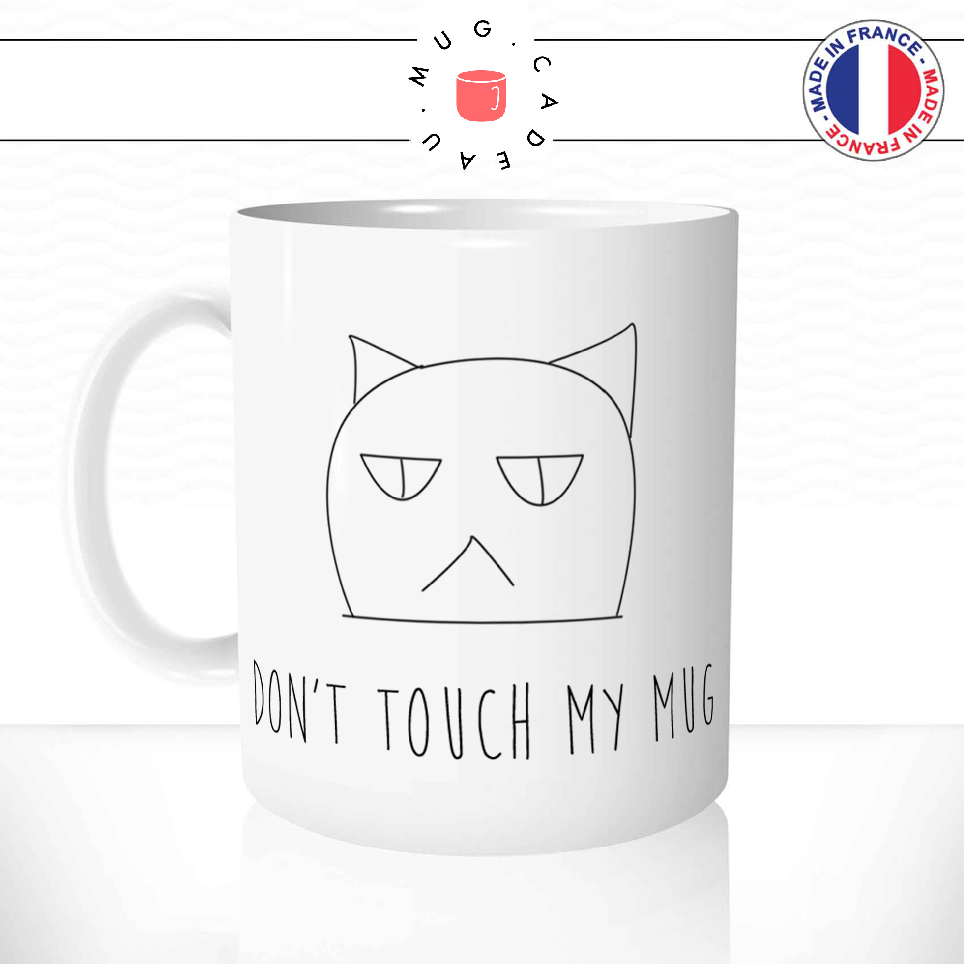 Mug Chat Drole Don T Touch Animaux Chat Mug Cadeau