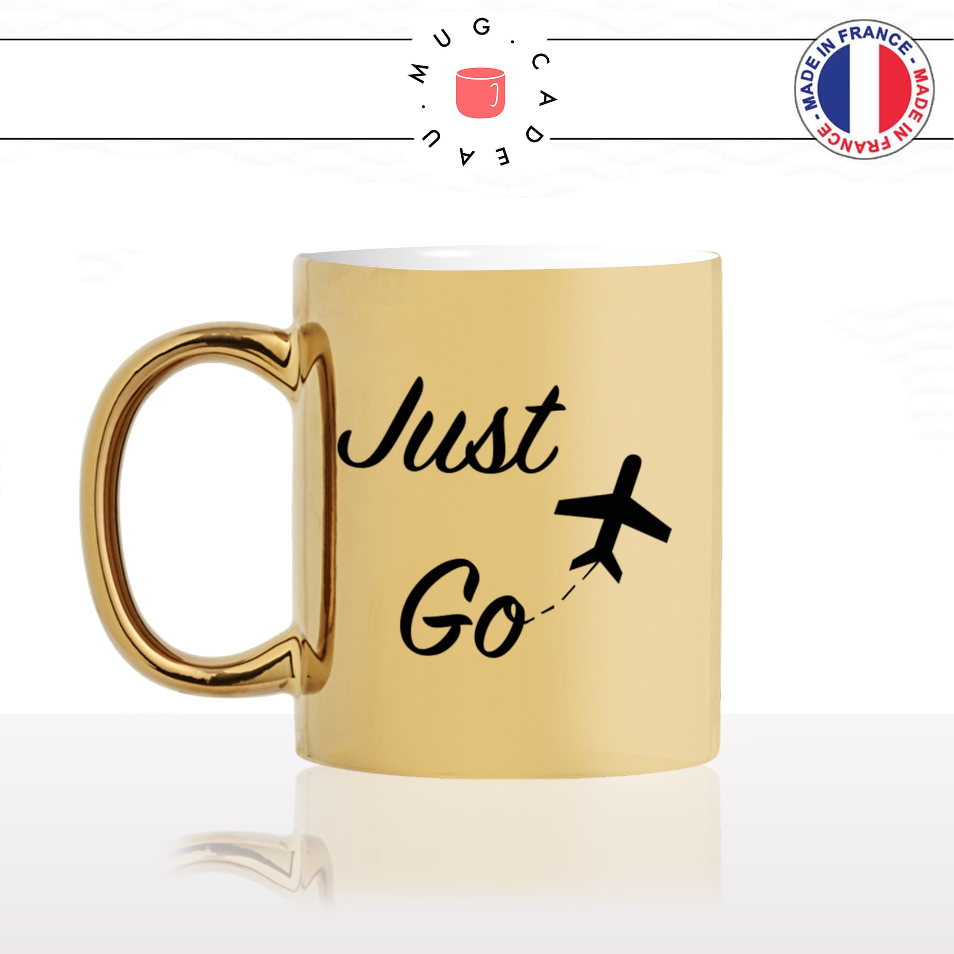 mug-tasse-doré-or-gold-just-go-avion-soleil-bronzer-vacances-voyage-travail-collegue-cool-humour-fun-idée-cadeau-personnalisé-café-thé-min