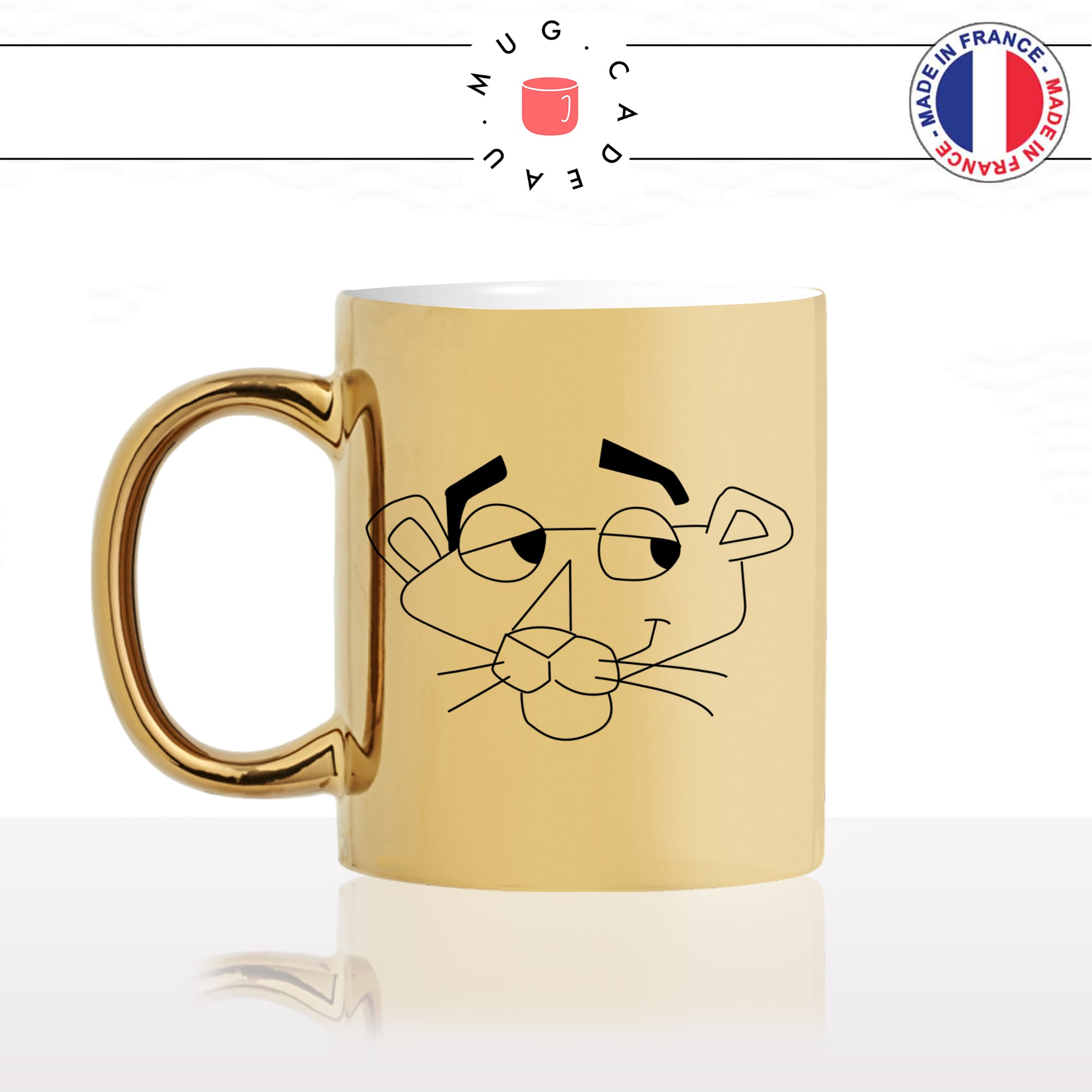 mug-tasse-doré-or-gold-la-panthere-rose-tete-animal-mignon-enfant-dessin-animé-humour-fun-idée-cadeau-personnalisé-café-thé-min