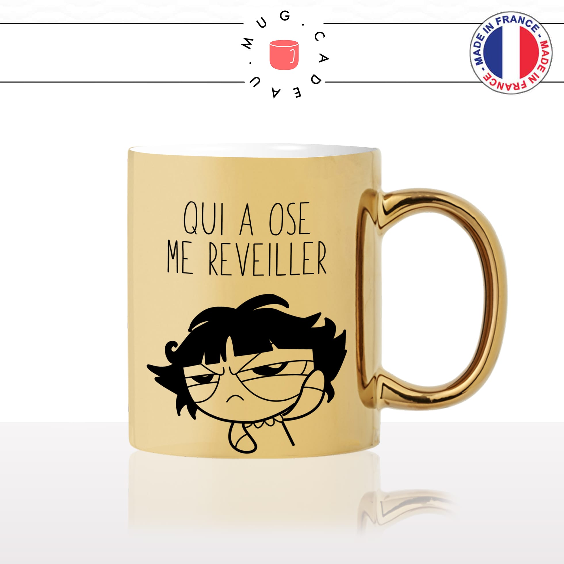 mug-tasse-doré-or-gold-super-nana-reveil-matin-humeur-travail-collegue-copine-dessin-animé-humour-fun-idée-cadeau-personnalisé-café-thé2-min