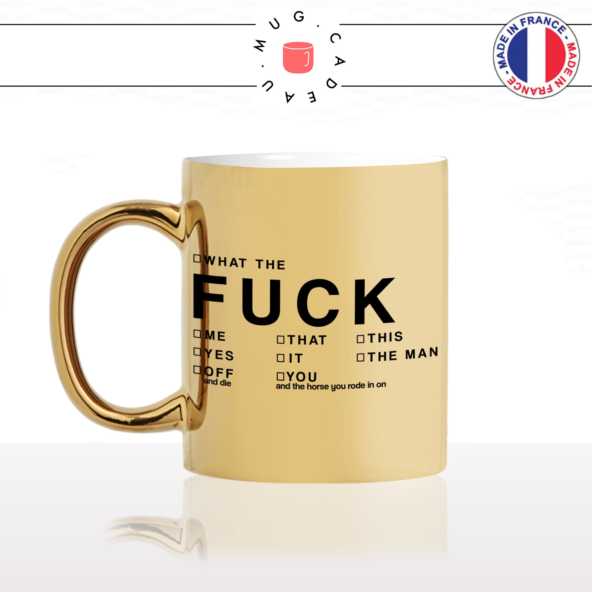 Tasse «Fuck toute» - La Kréative • Tasses personnalisées imprimées au Québec