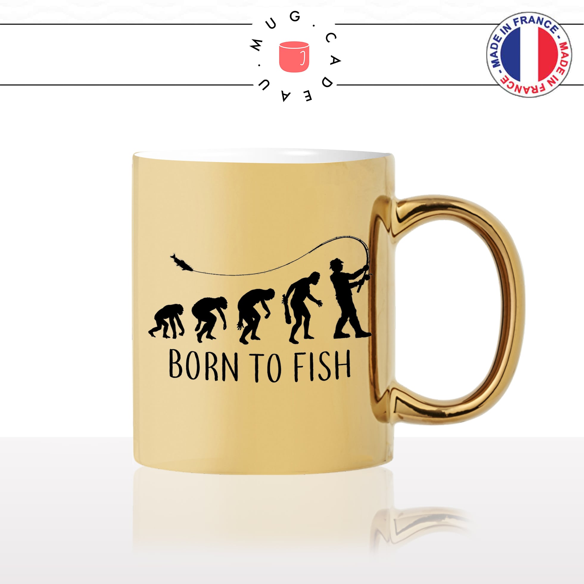 mug-tasse-or-doré-gold-born-to-fish-peche-pecher-canne-pecheur-sport-evolution-humaine-homme-cool-idée-cadeau-fun-café-thé-personnalisé2-min