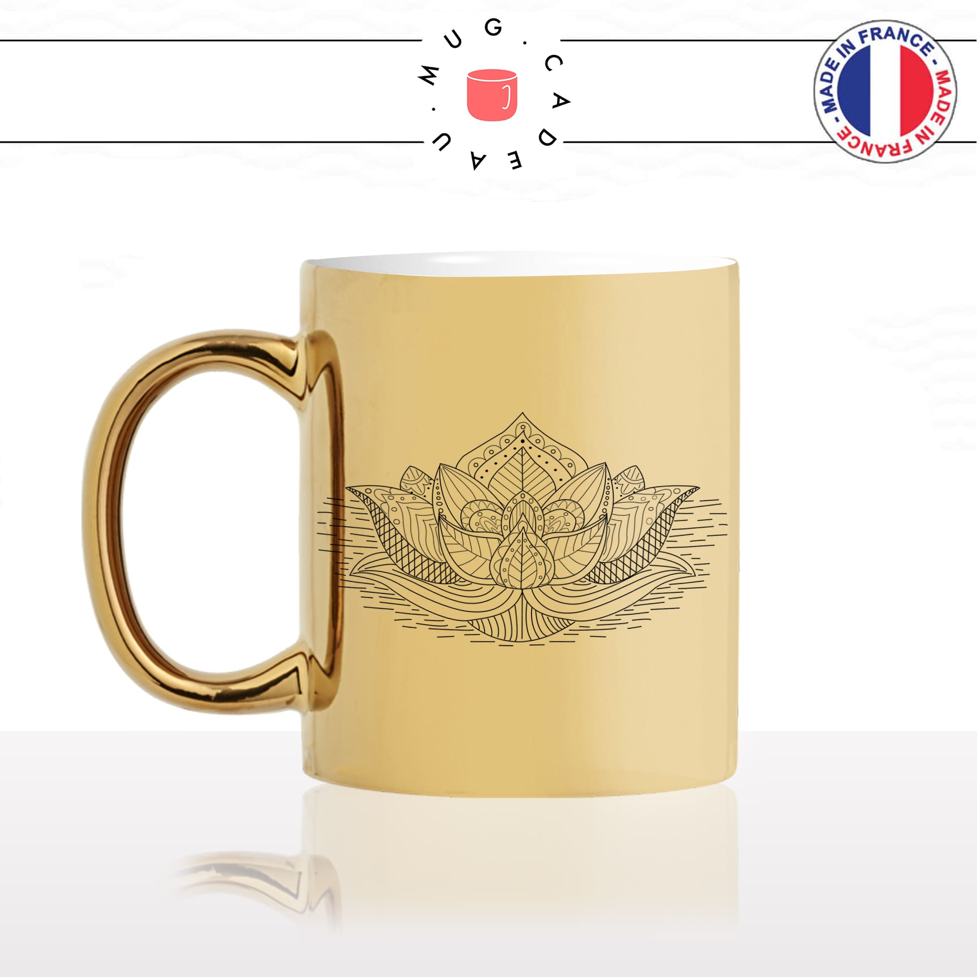 mug-tasse-doré-or-gold-fleur-de-lotus-dessinmeditation-bouddha-buddha-bouddiste-original-yoga-fun-idée-cadeau-personnalisé-café-thé